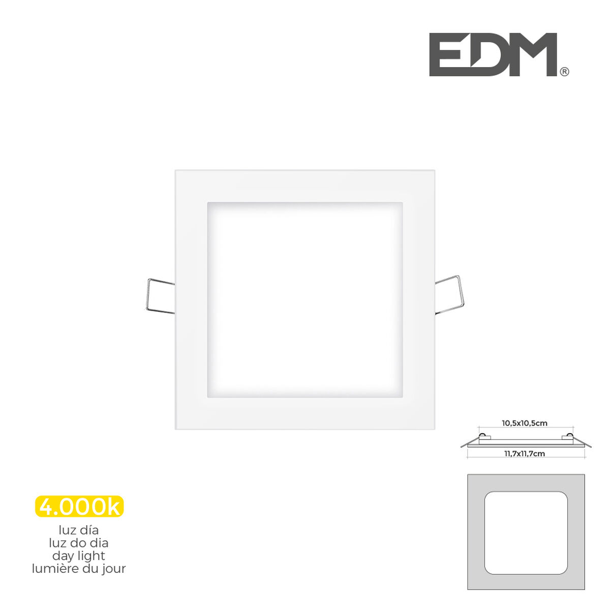 Foco empotrable EDM 31606 Downlight A G 6 W 320 Lm (4000 K)