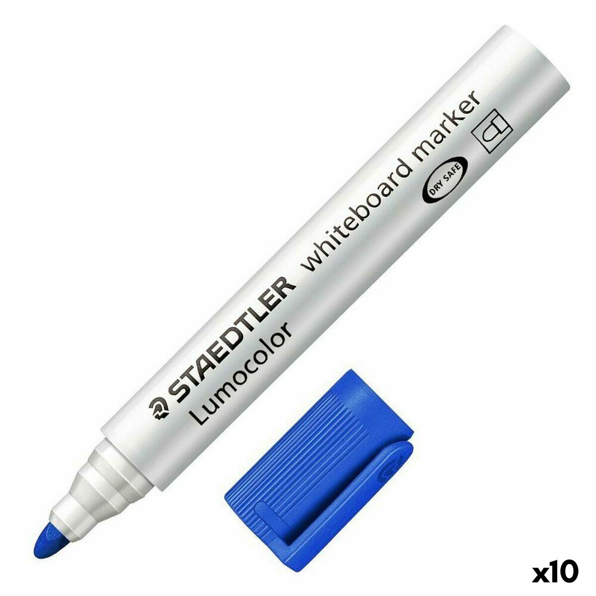 Rotuladores Staedtler Pizarra blanca Azul Blanco (10 Unidades) (1 unidad)