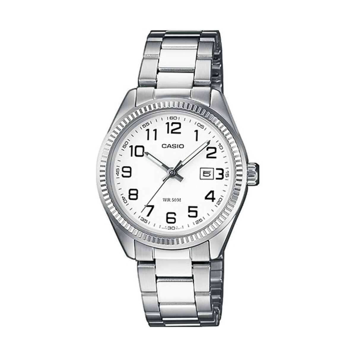 Reloj Unisex Casio COLLECTION Blanco Plateado (Ø 30 mm)