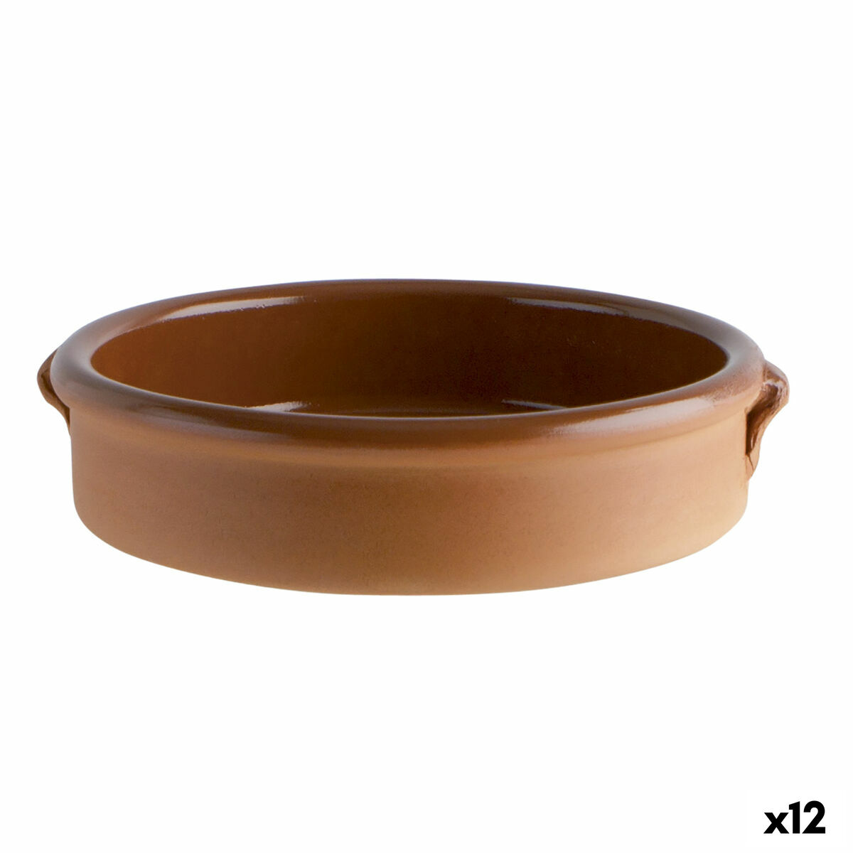 Cazuela Barro Clasico Marrón Cerámica Ø 17 cm (12 Unidades)