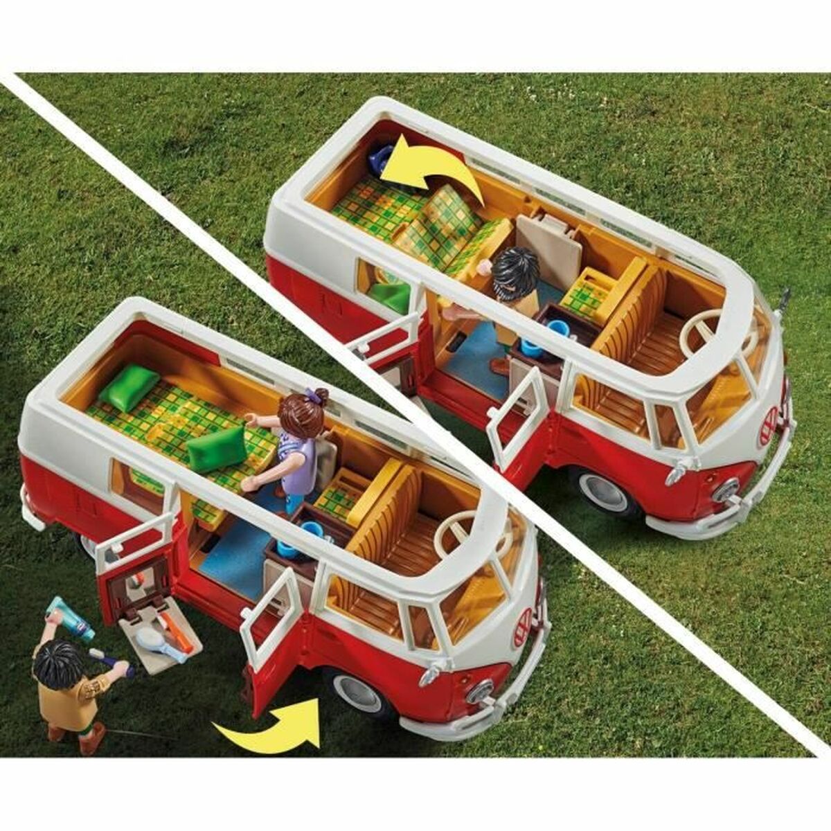 Playset de Vehículos Playmobil 70176 Volkswagen T1 Bus Rojo