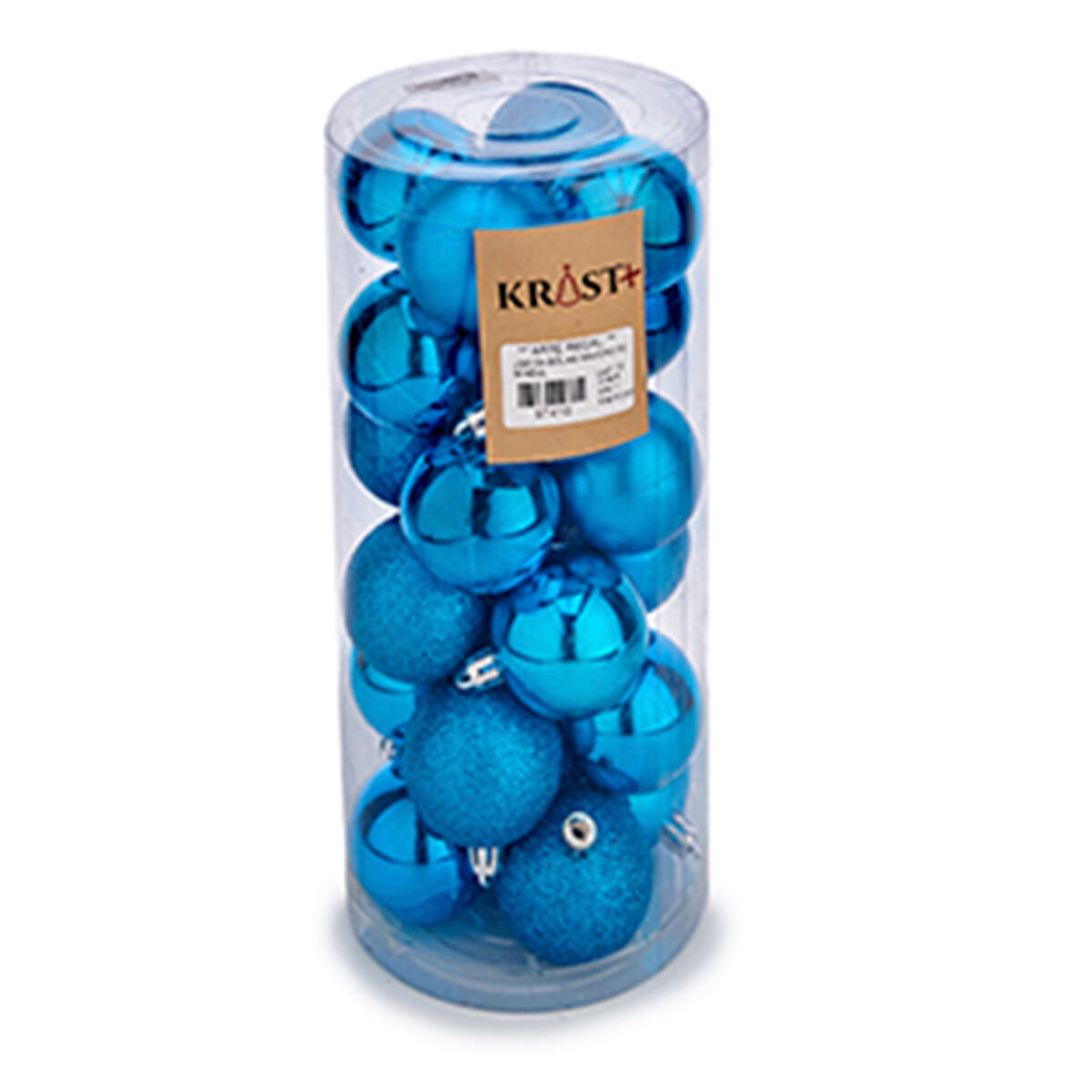 Set de Bolas de Navidad Krist+ Azul Plástico (12 Unidades)