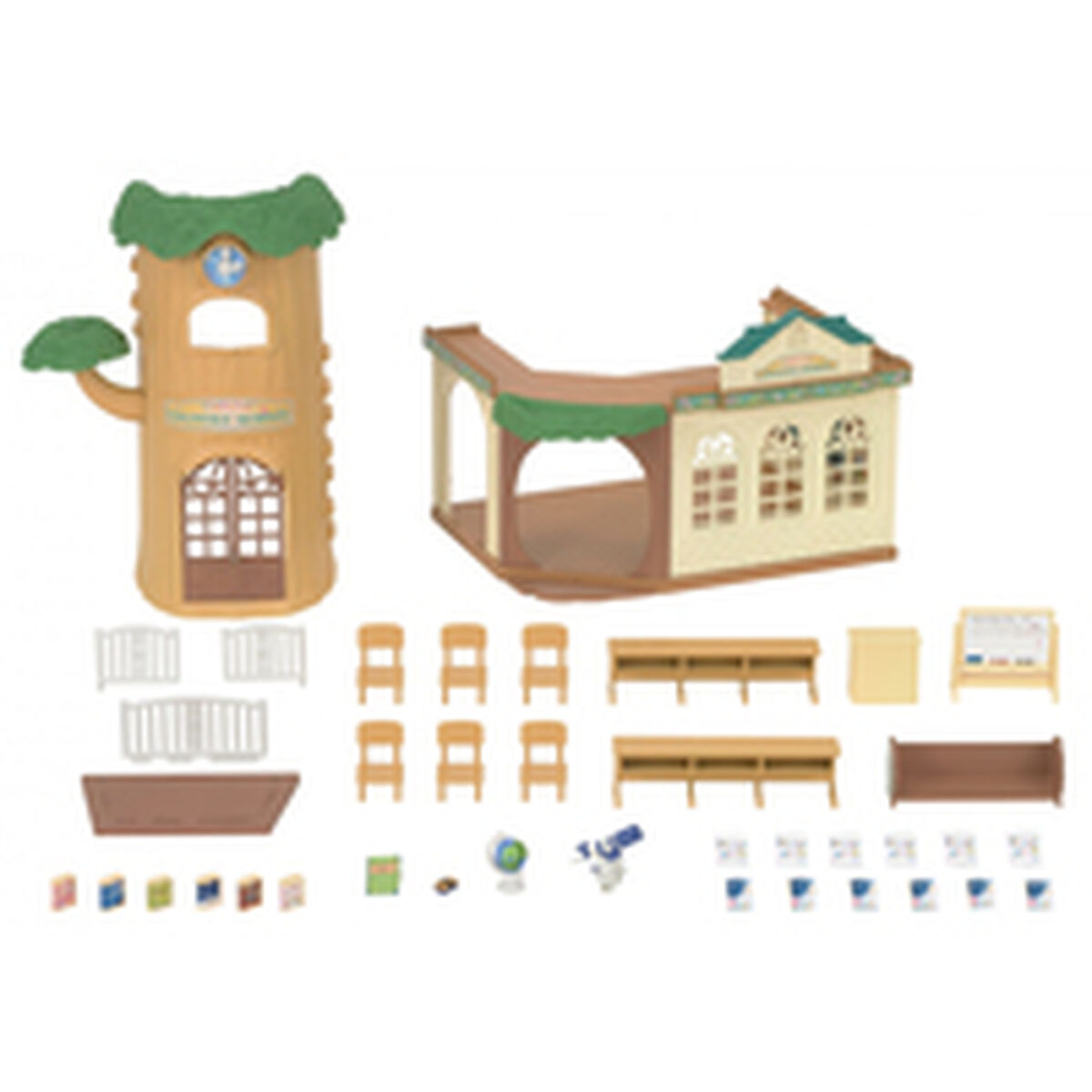 Playset Sylvanian Families School of the Forest 35 Piezas