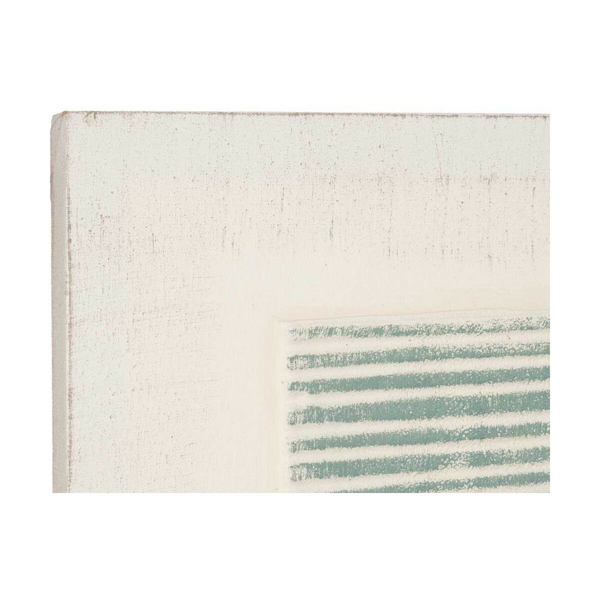 Lienzo Gift Decor Azul Blanco Rayas Con relieve 110 x 60 x 2,5 cm (2 Unidades)