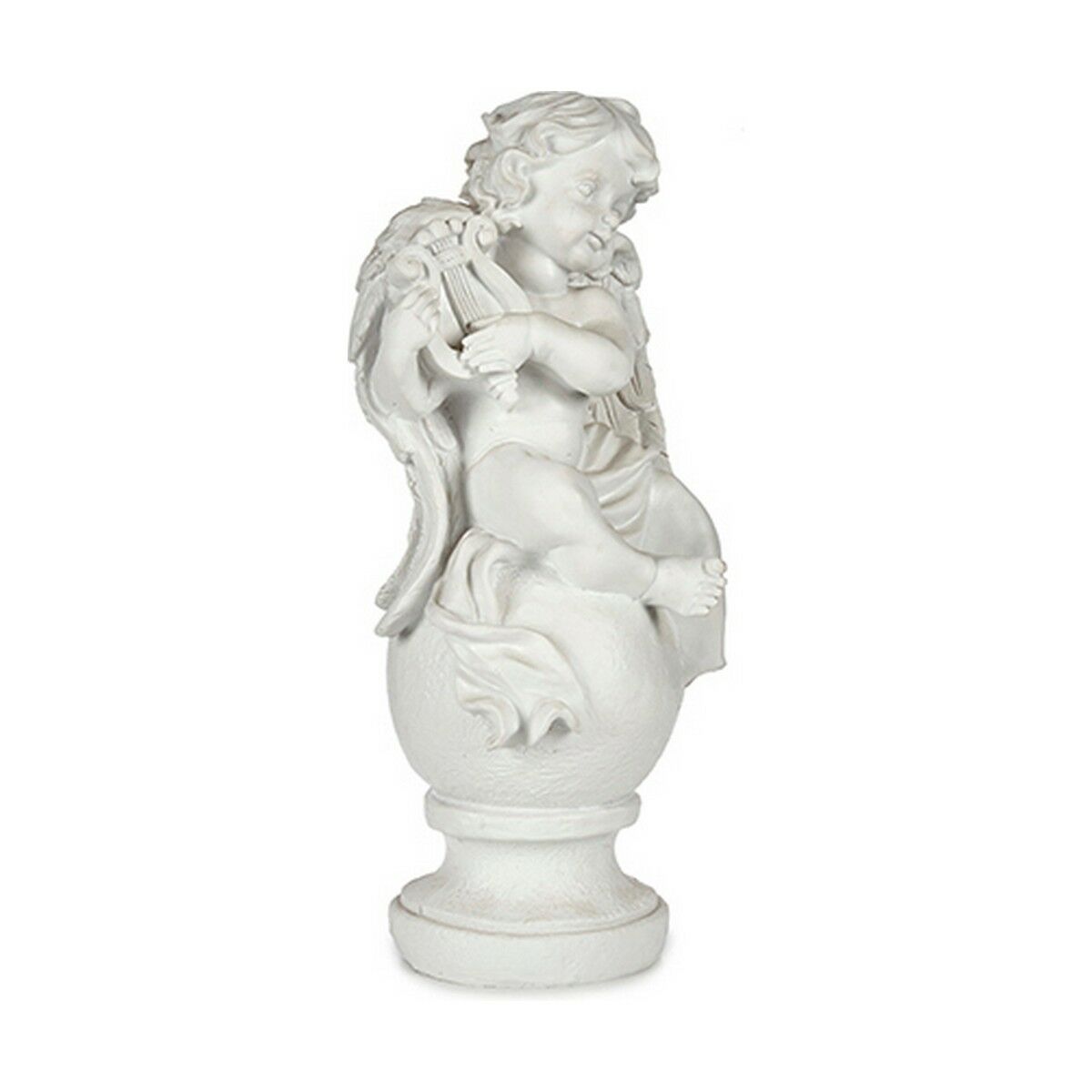 Figura Decorativa Krist+ Blanco Ángel 22 x 22 x 48 cm 30 x 58 x 30 cm (2 Unidades)