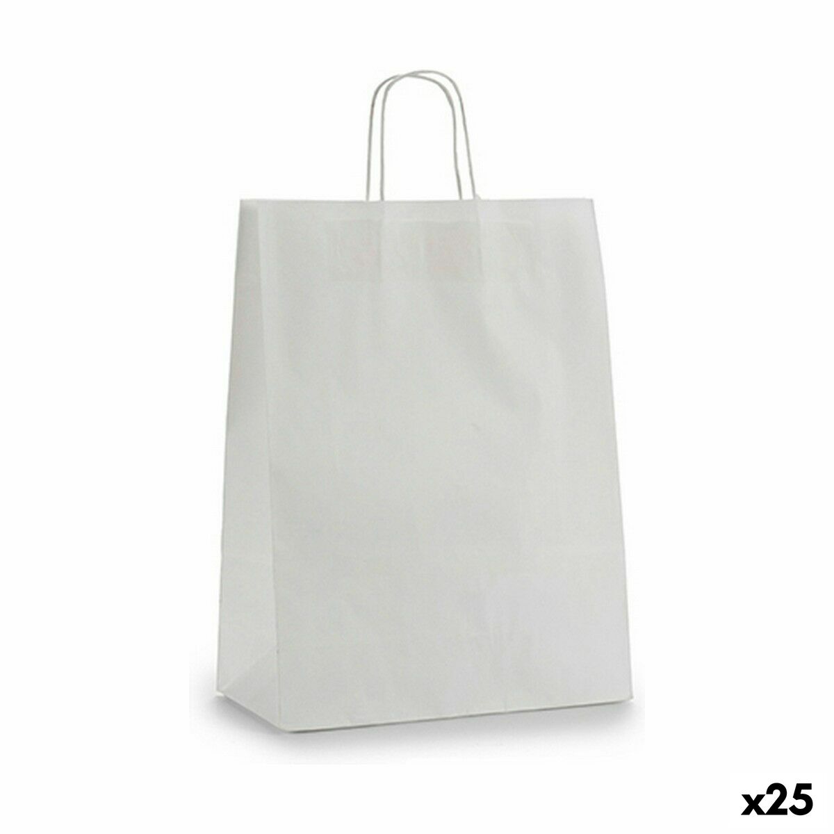 Bolsa de Papel Pincello Blanco 32 x 50 x 0,2 cm (25 Unidades)