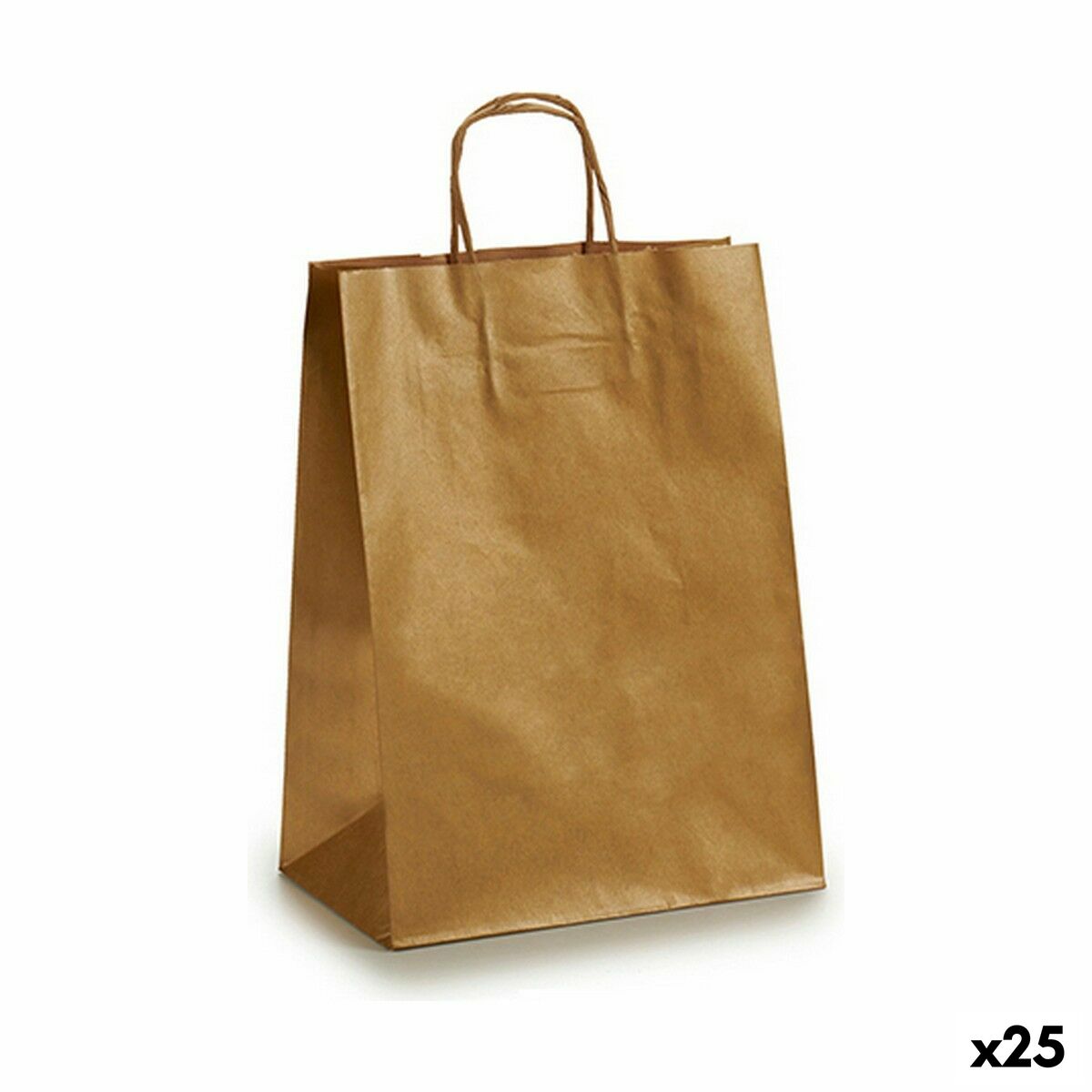 Bolsa de Papel Pincello Dorado 24 x 12 x 40 cm 24 x 40 x 0,2 cm (25 Unidades)