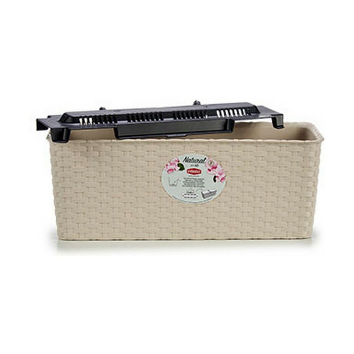 Jardinera Stefanplast Beige Plástico 15,5 x 13,5 x 38,5 cm (12 Unidades)