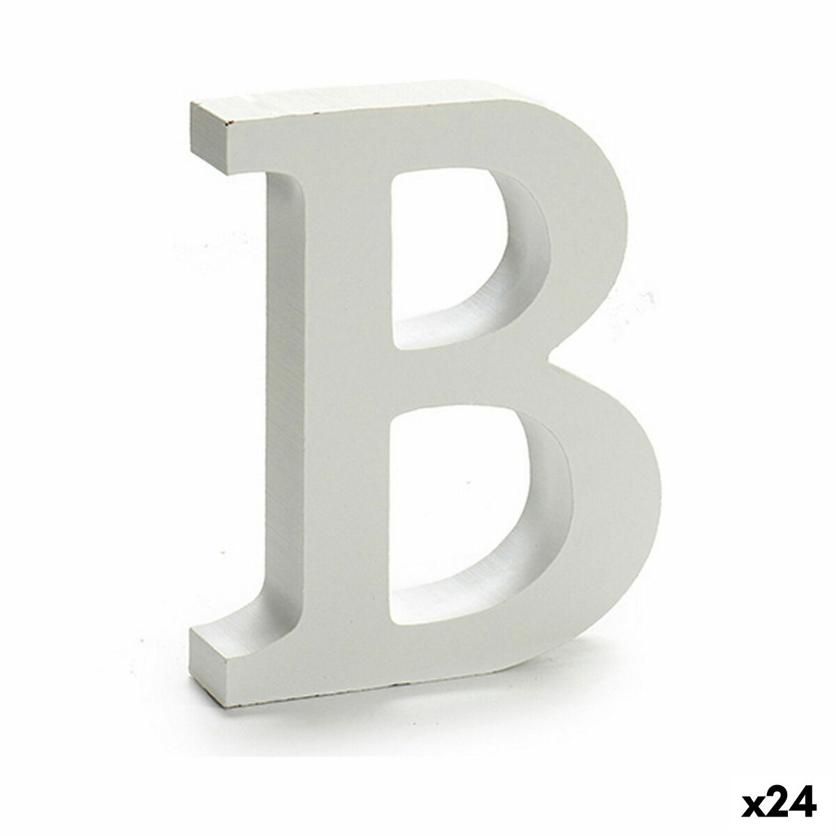 Letra Pincello B Blanco 2 x 16 x 14,5 cm (24 Unidades)