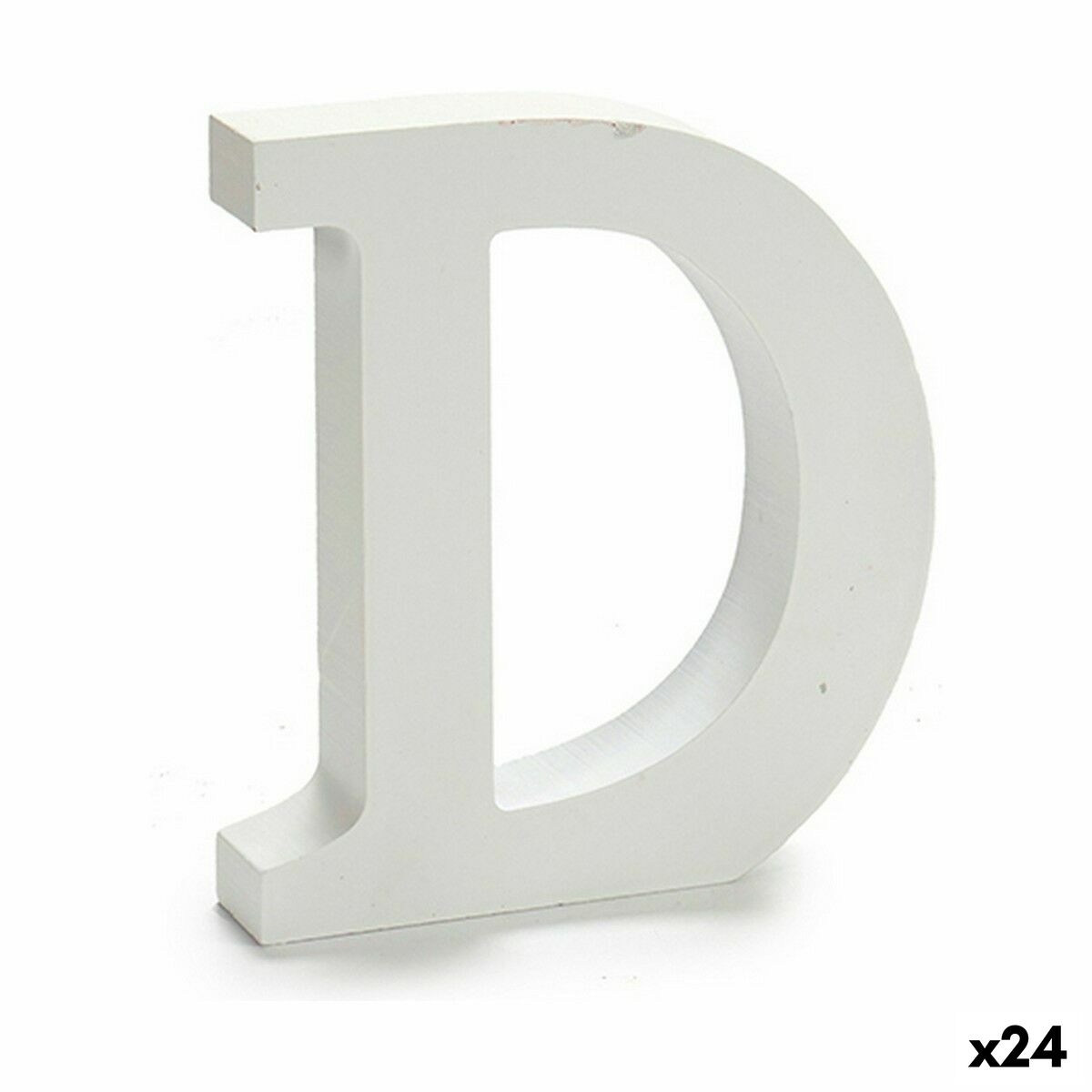 Letra Pincello D Blanco 2 x 16 x 14,5 cm (24 Unidades)