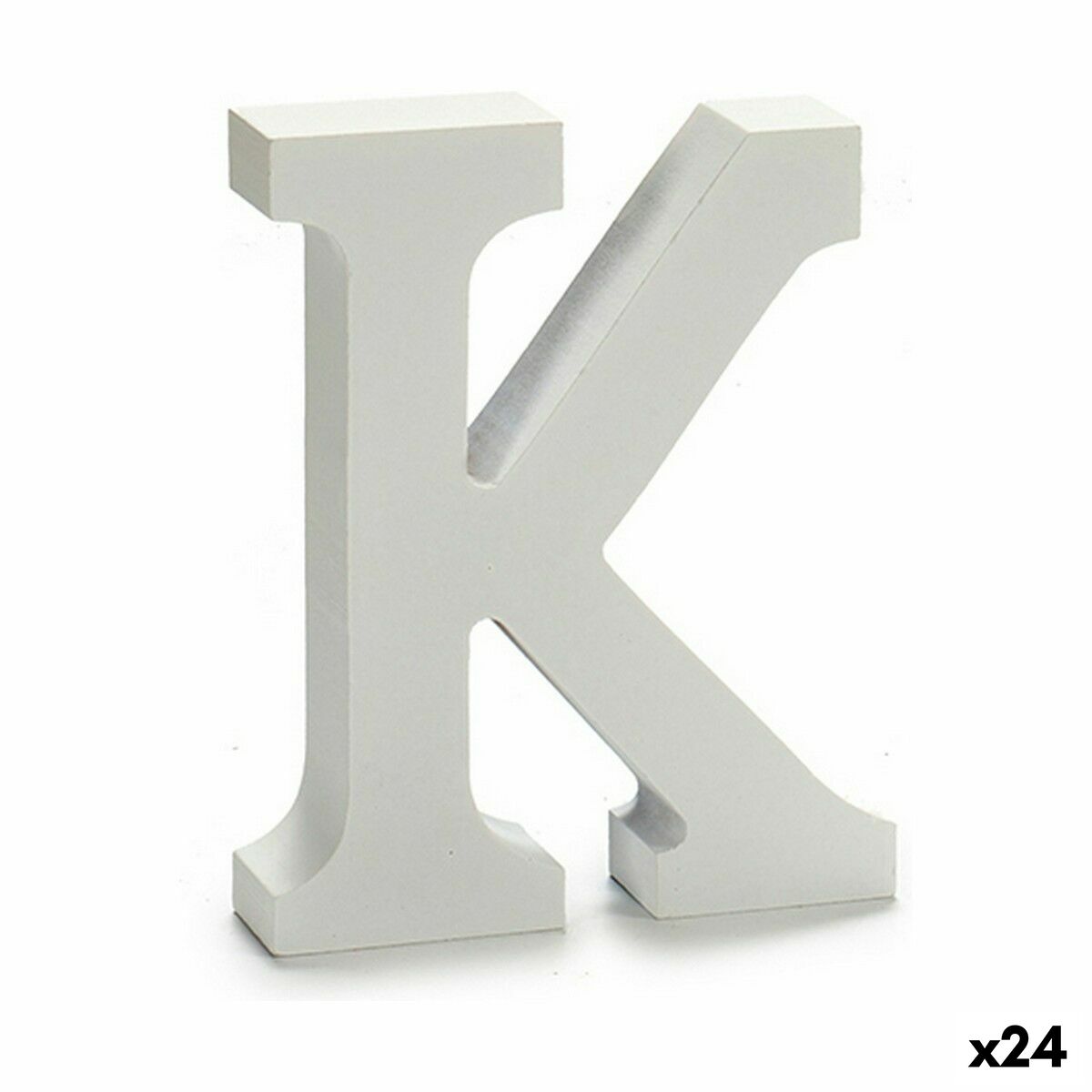 Letra Pincello K Blanco 2 x 16 x 14,5 cm (24 Unidades)