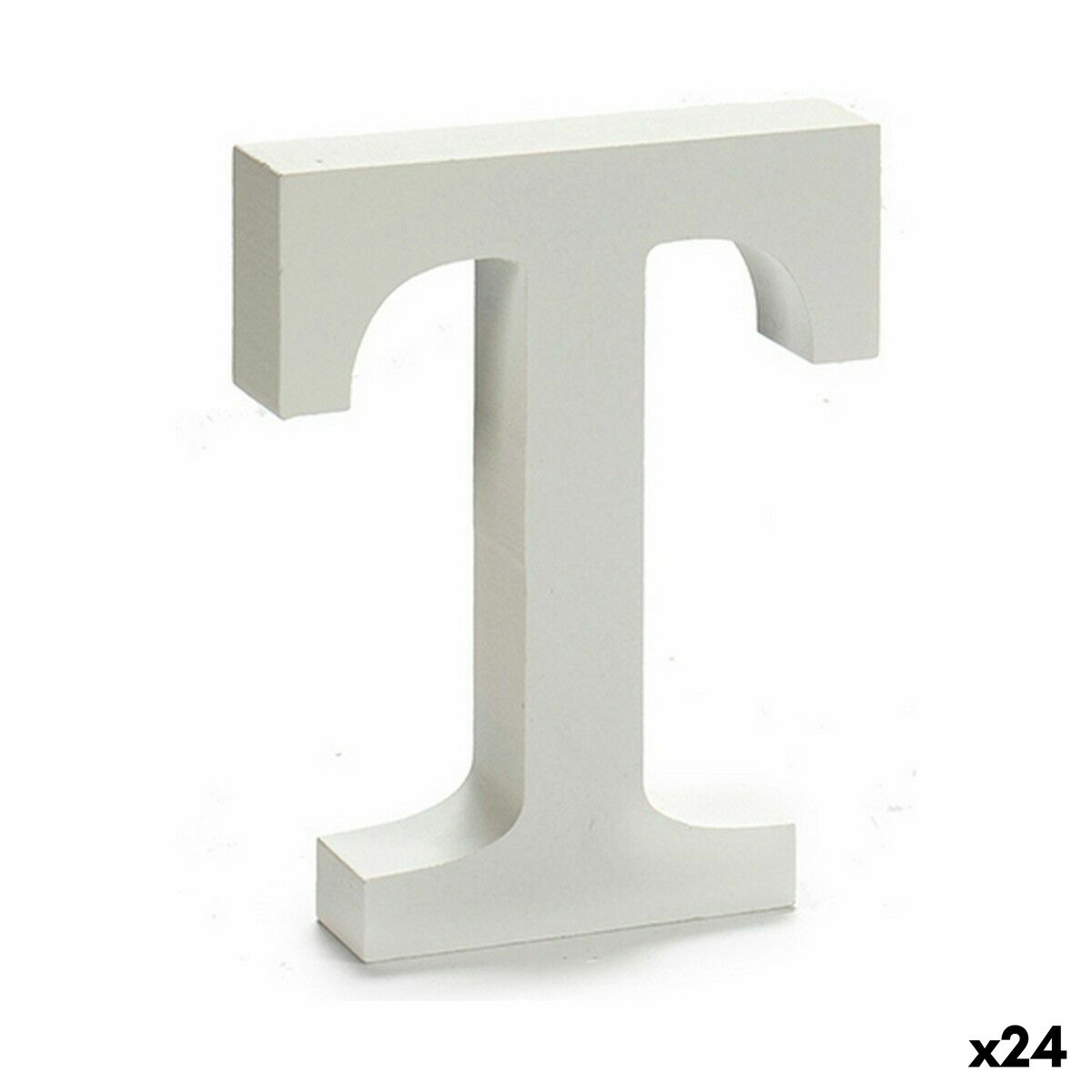 Letra Pincello T Blanco 2 x 16 x 14,5 cm (24 Unidades)