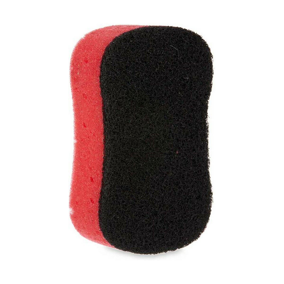 Estropajo Negro Rojo Poliuretano Espuma Fibra abrasiva 7,3 x 4 x 12,3 cm (40 unidades)