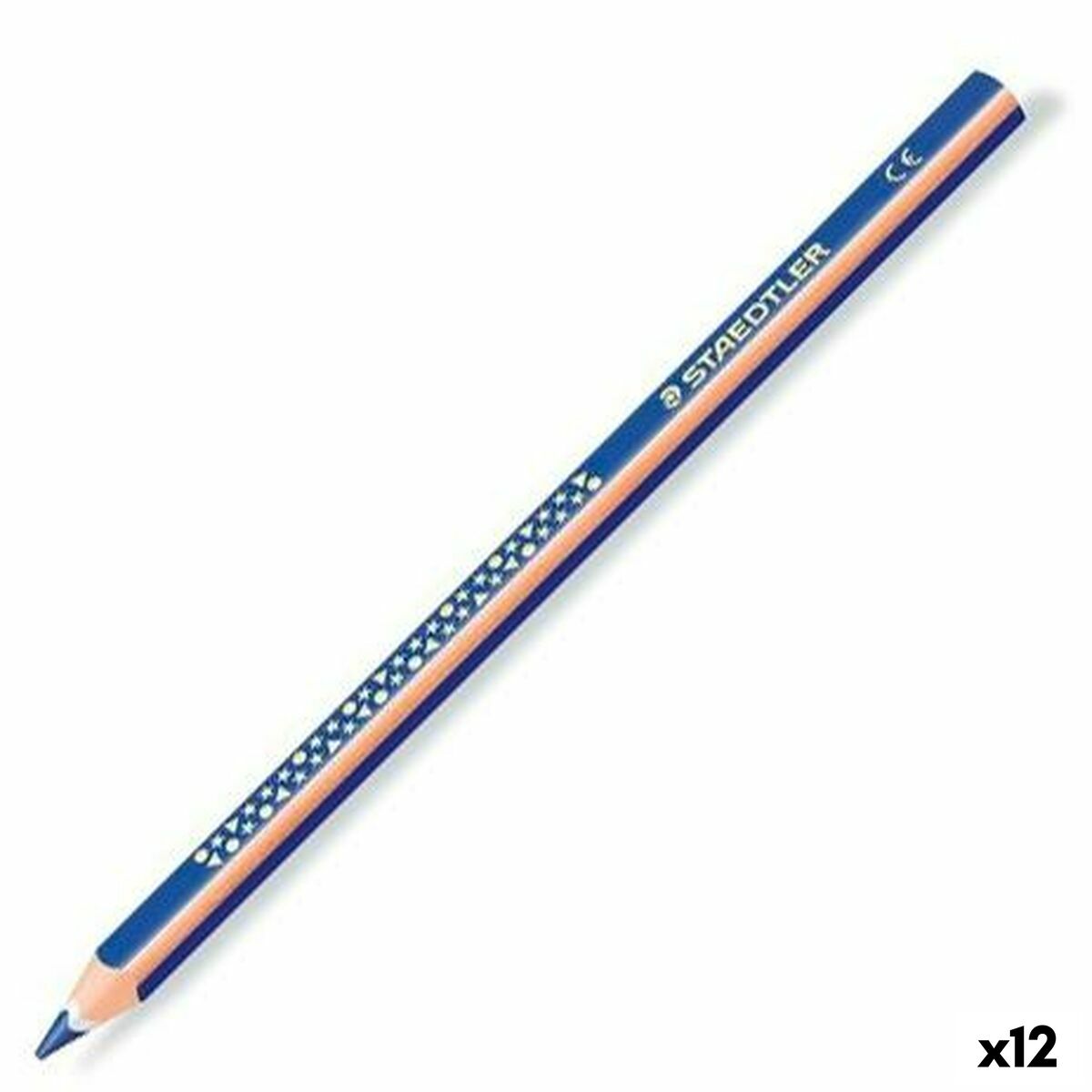 Lápiz Staedtler Jumbo Noris Azul Madera (12 Unidades)