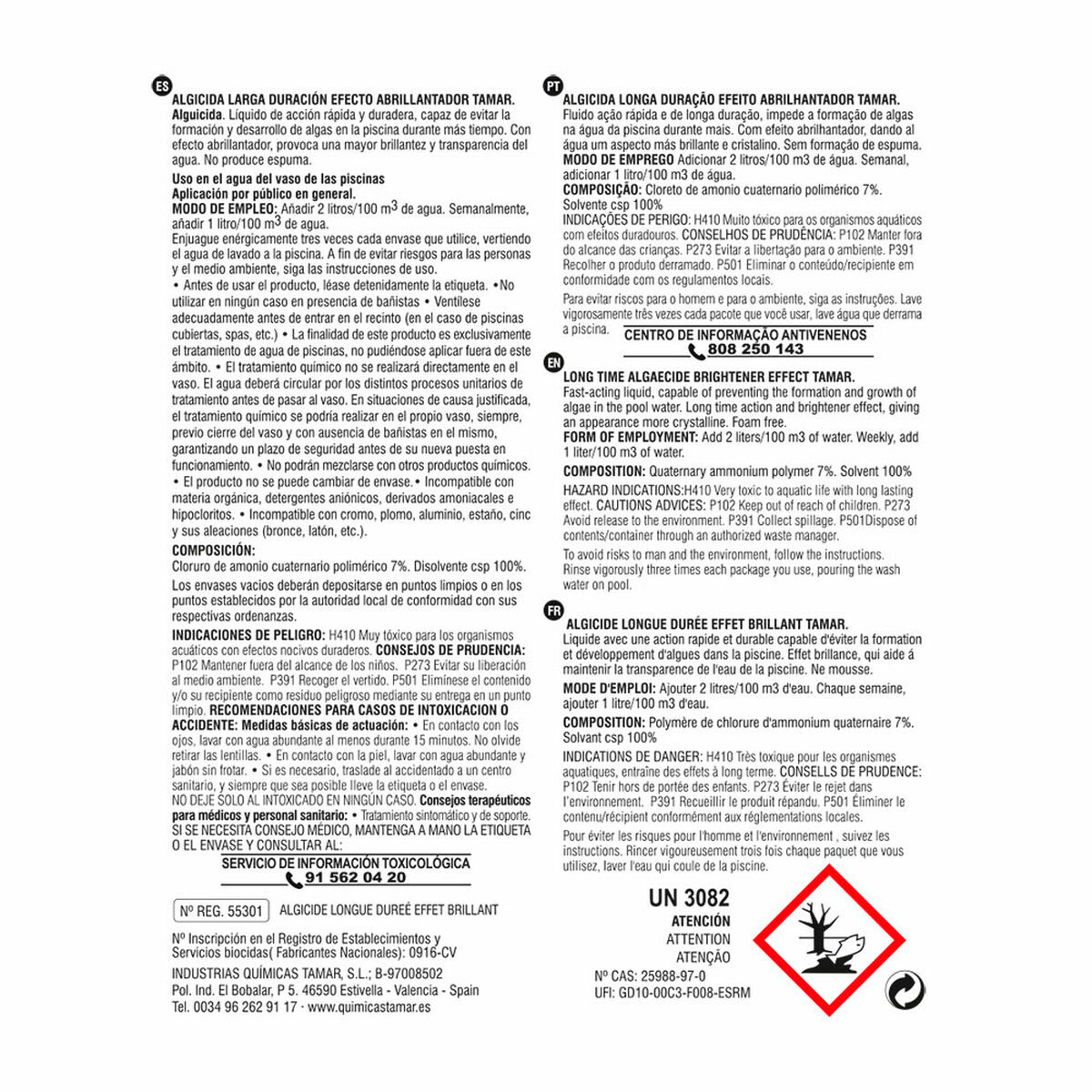 Alguicida EDM 81703 Larga duración 5 L