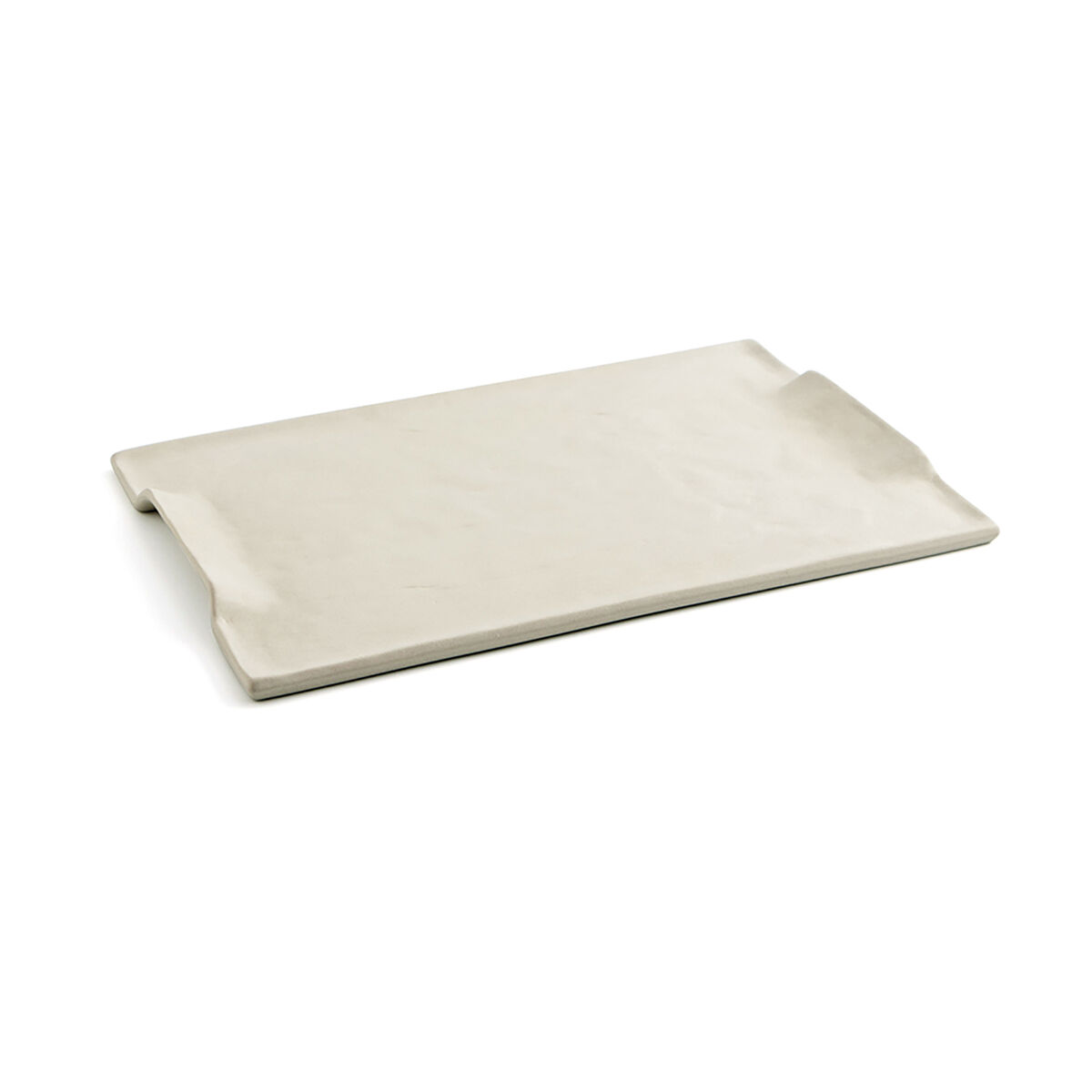 Bandeja de Aperitivos Quid Mineral Gres Beige Cerámica 35 x 23 cm (6 Unidades)