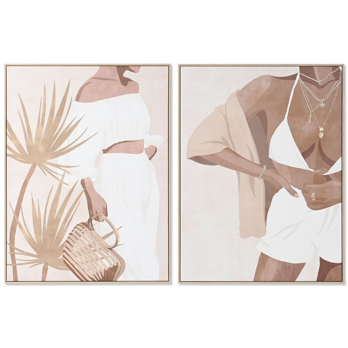 Lienzo DKD Home Decor Poliestireno Lienzo 90 x 4 x 120 cm