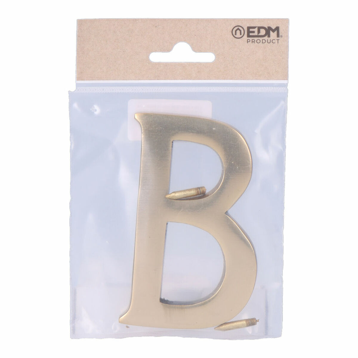 Letra EDM 85622 B 10 cm Multicolor Plástico