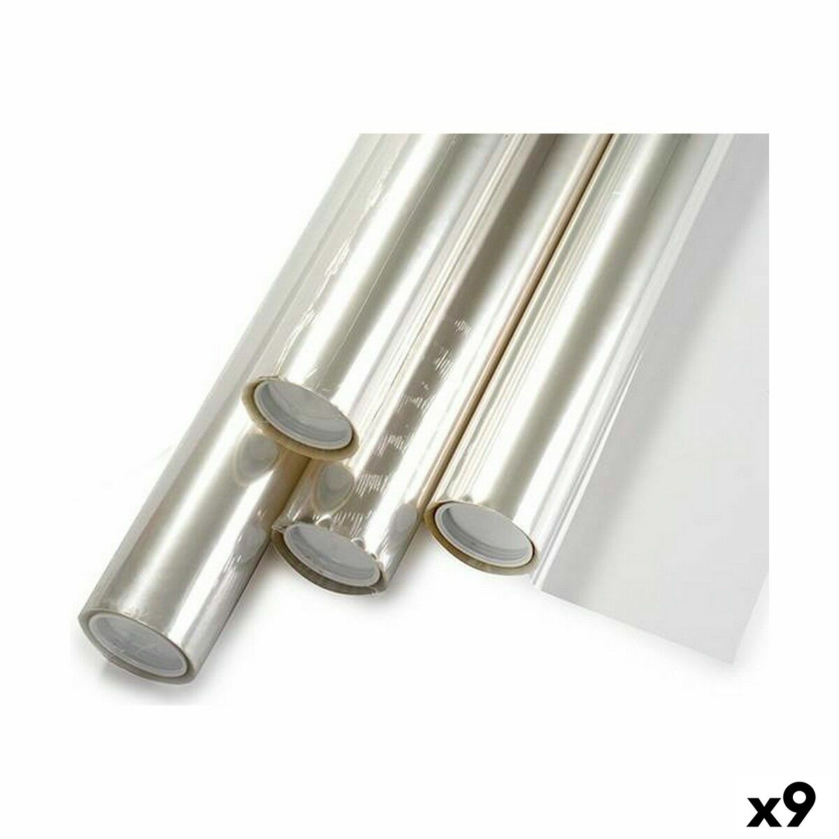 Papel de Regalo Transparente 0.,62 x 25 m (9 Unidades)