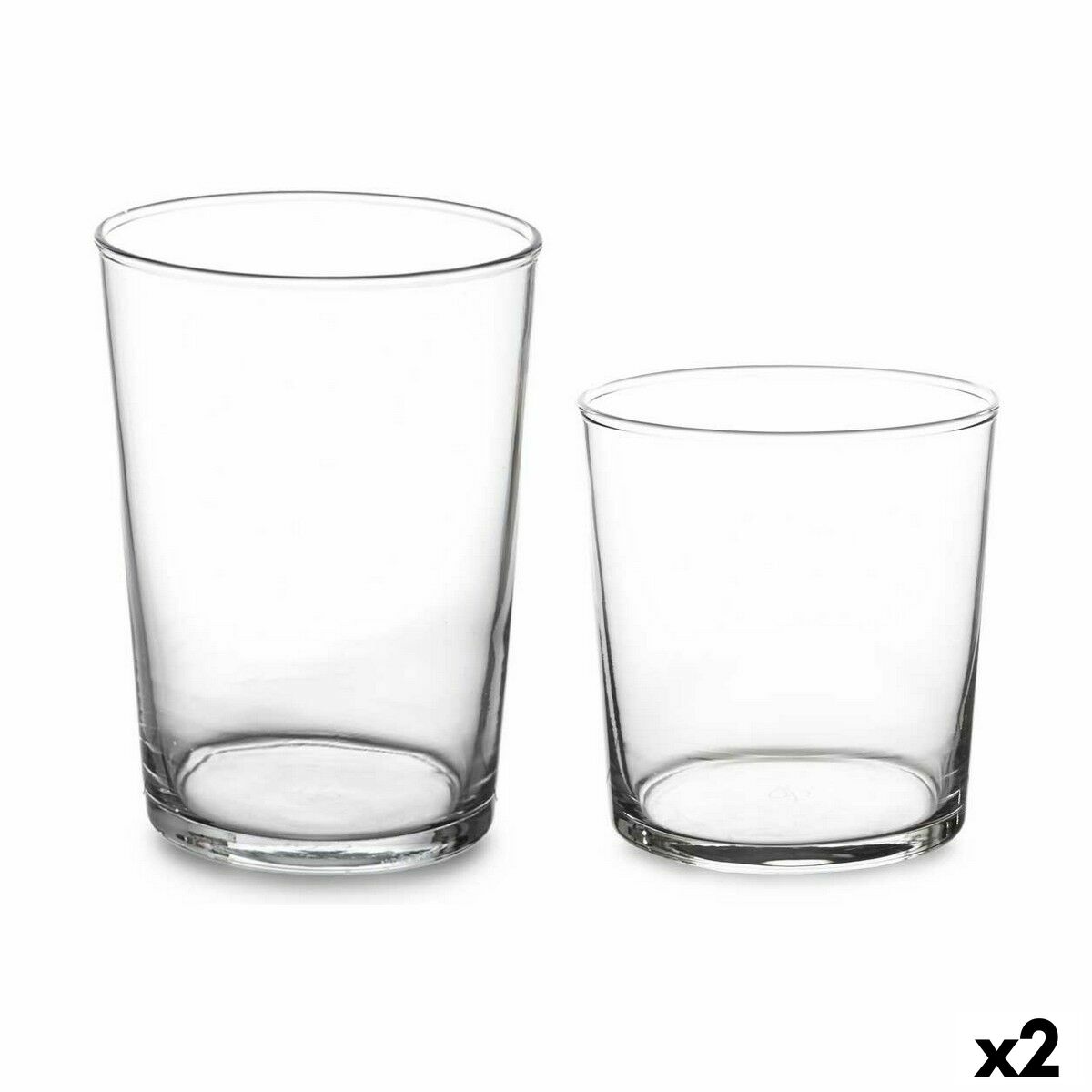Set de Vasos Pasabahce Bistro Transparente Vidrio 380 ml 510 ml (2 Unidades)