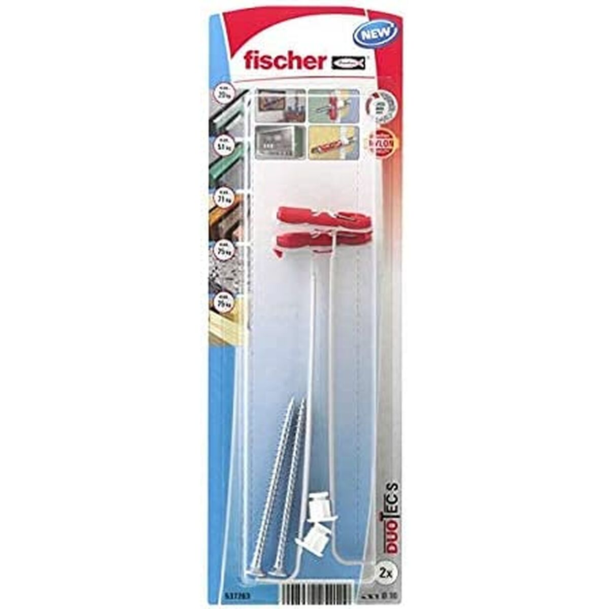 Caja de tornillos Fischer duotec (2 Unidades)