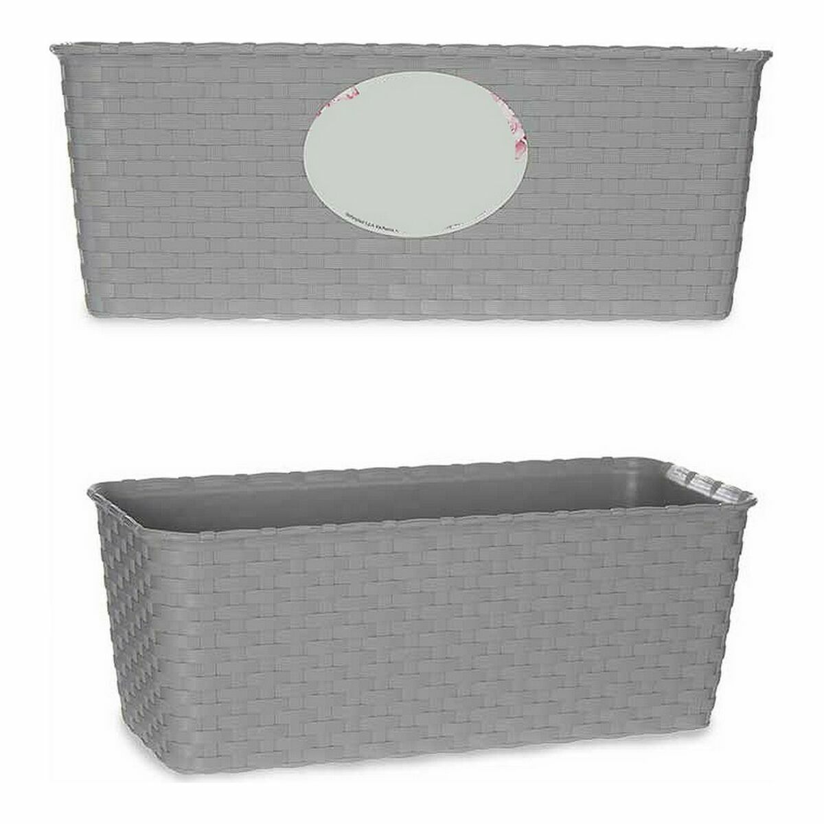 Jardinera Stefanplast Gris Plástico 13 x 11 x 29 cm (12 Unidades)