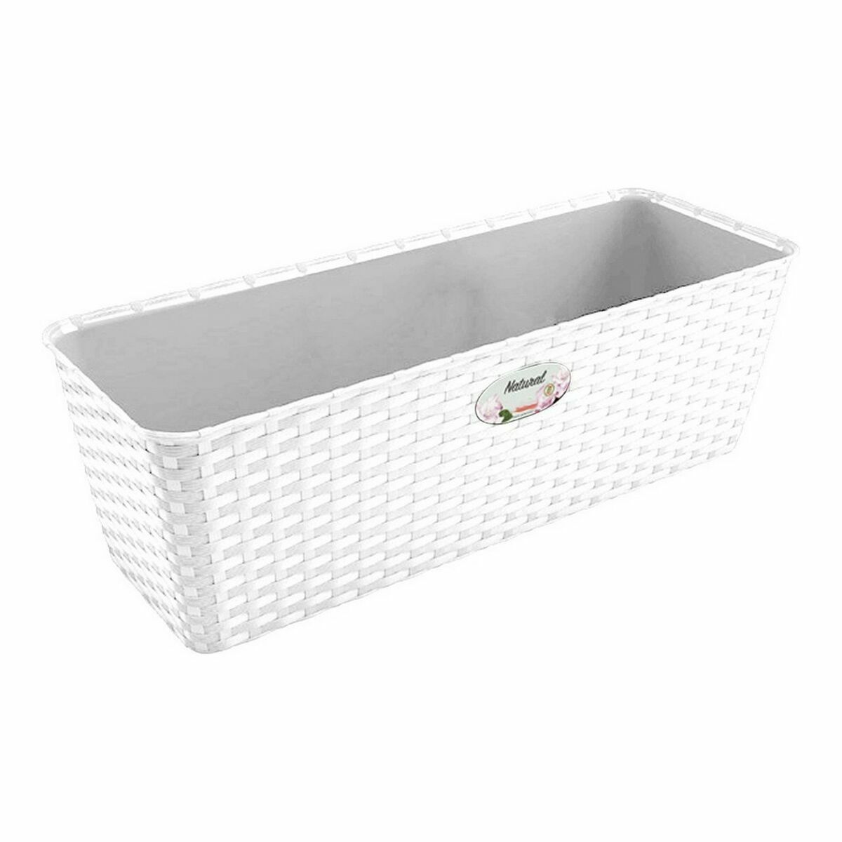 Jardinera Stefanplast Blanco Plástico 13 x 11 x 28,5 cm 29 x 11 x 12,5 cm (12 Unidades)