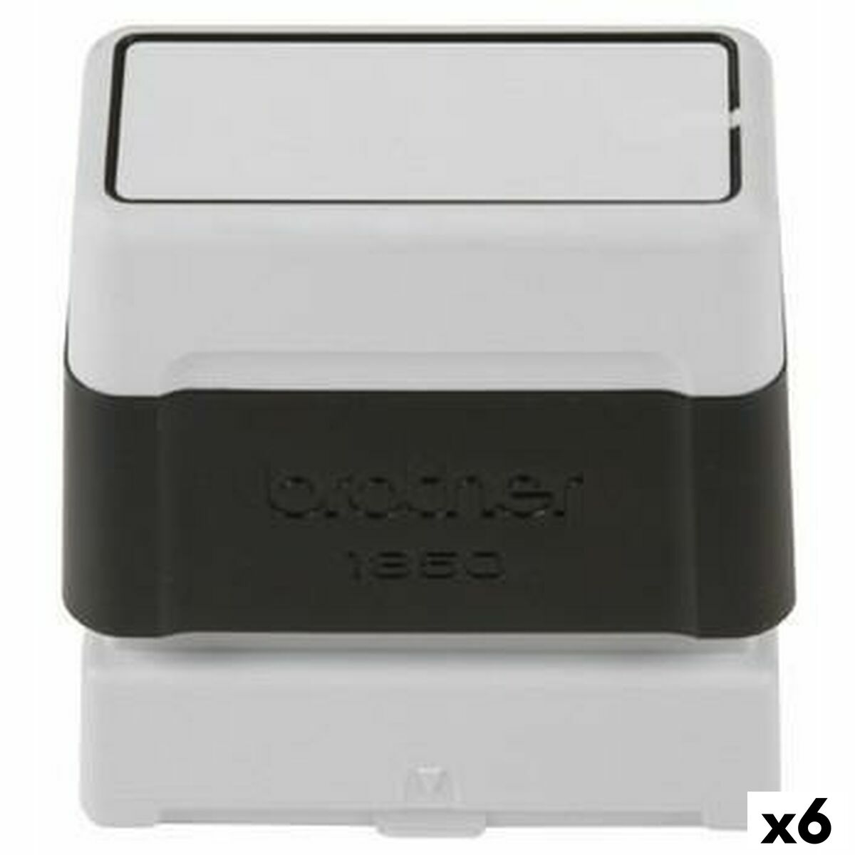 Sellos Brother    18 x 50 mm Negro (6 Unidades)