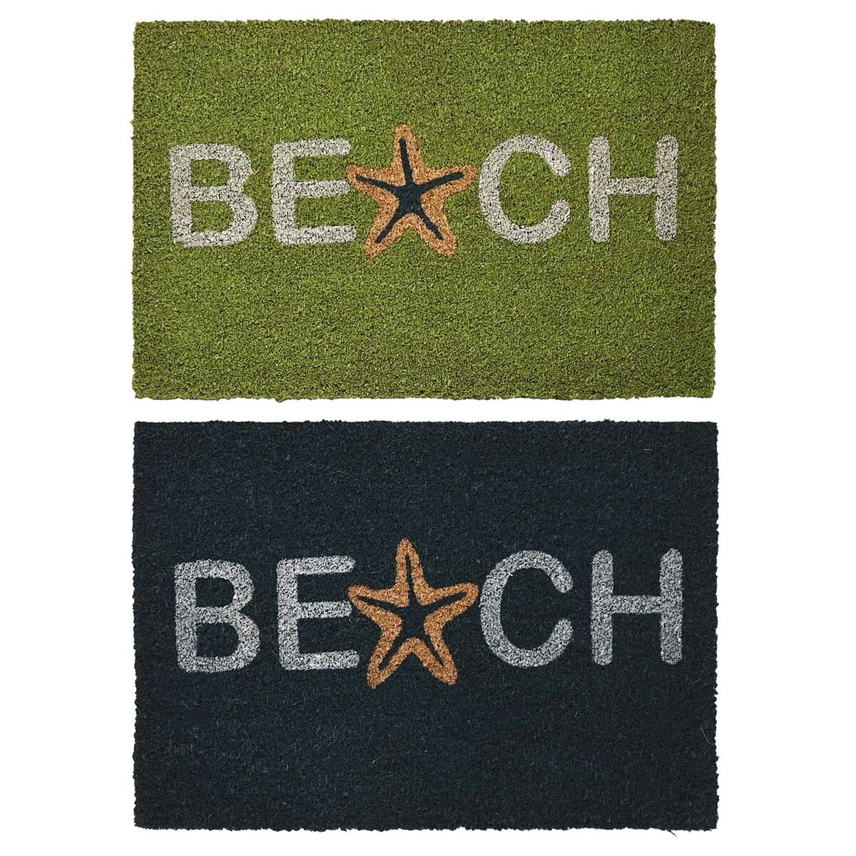 Felpudo DKD Home Decor Azul Turquesa Goma (60 x 40 x 1,5 cm) (2 Unidades)