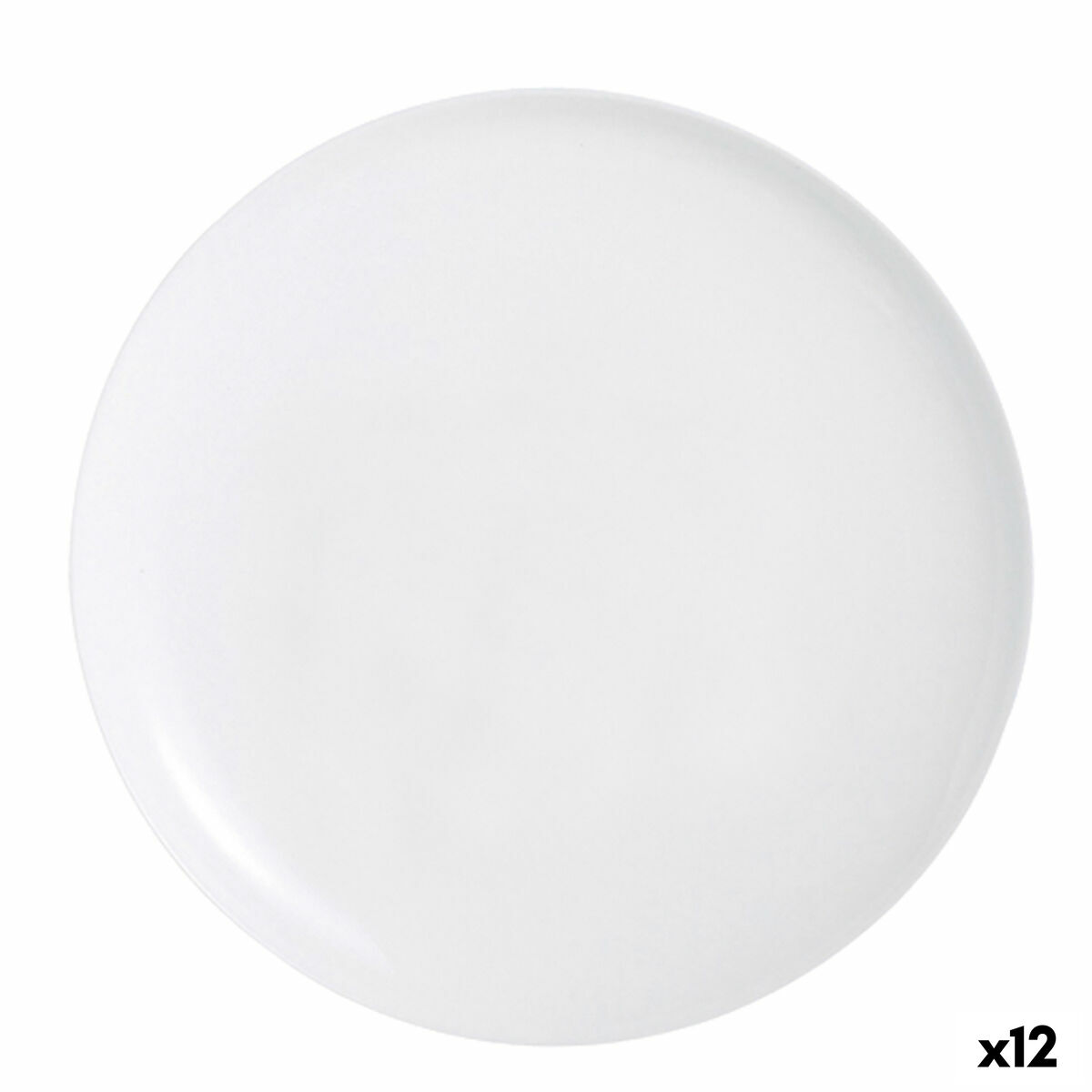 Plato para Pizza Luminarc Friends Time Blanco Vidrio Ø 32 cm (12 Unidades)