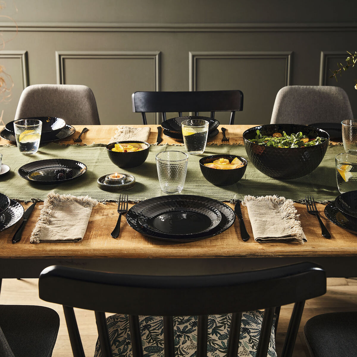 Bol para Aperitivos Luminarc Pampille Noir Negro (24 Unidades)