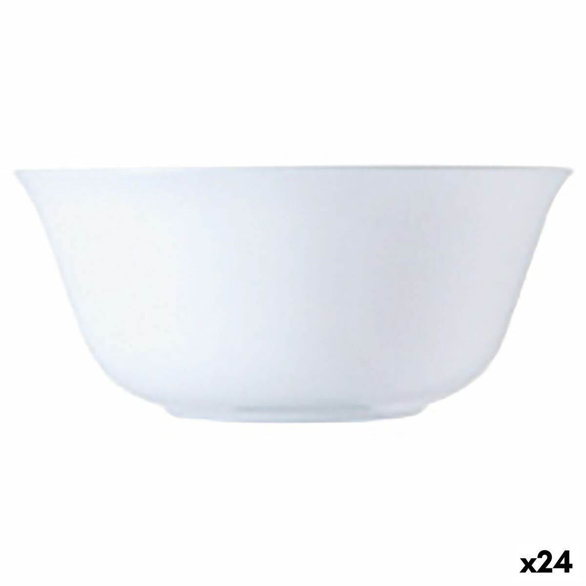 Ensaladera Luminarc Carine Blanco Blanco Vidrio 12 cm (24 Unidades)