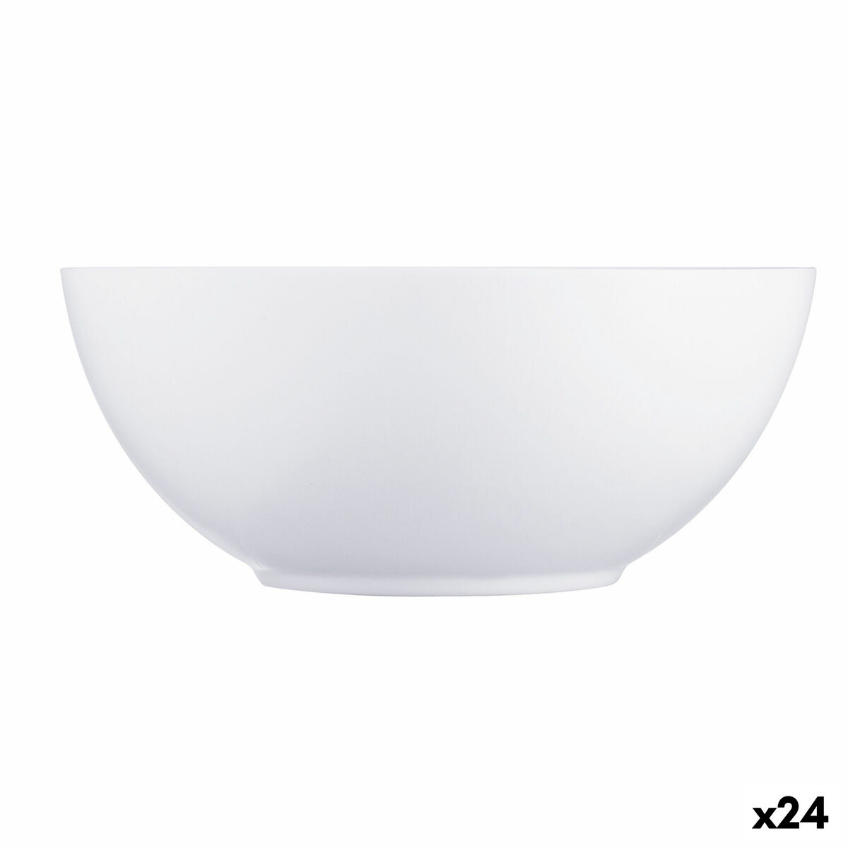 Bol Luminarc Diwali Blanco Vidrio Ø 18 cm (24 Unidades)