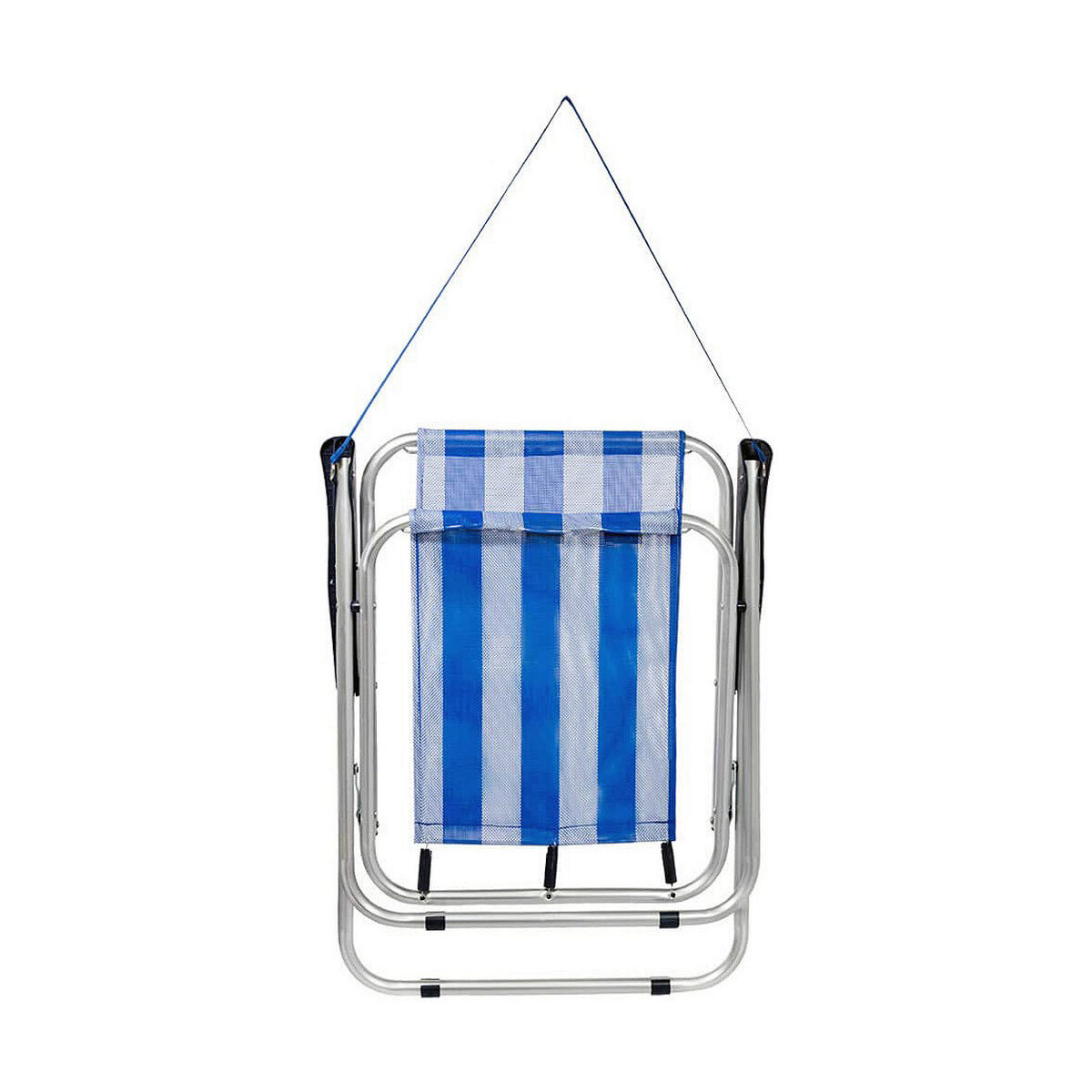Silla de Playa Aktive Blanco Azul marino 44 x 45 x 76 cm Marinero