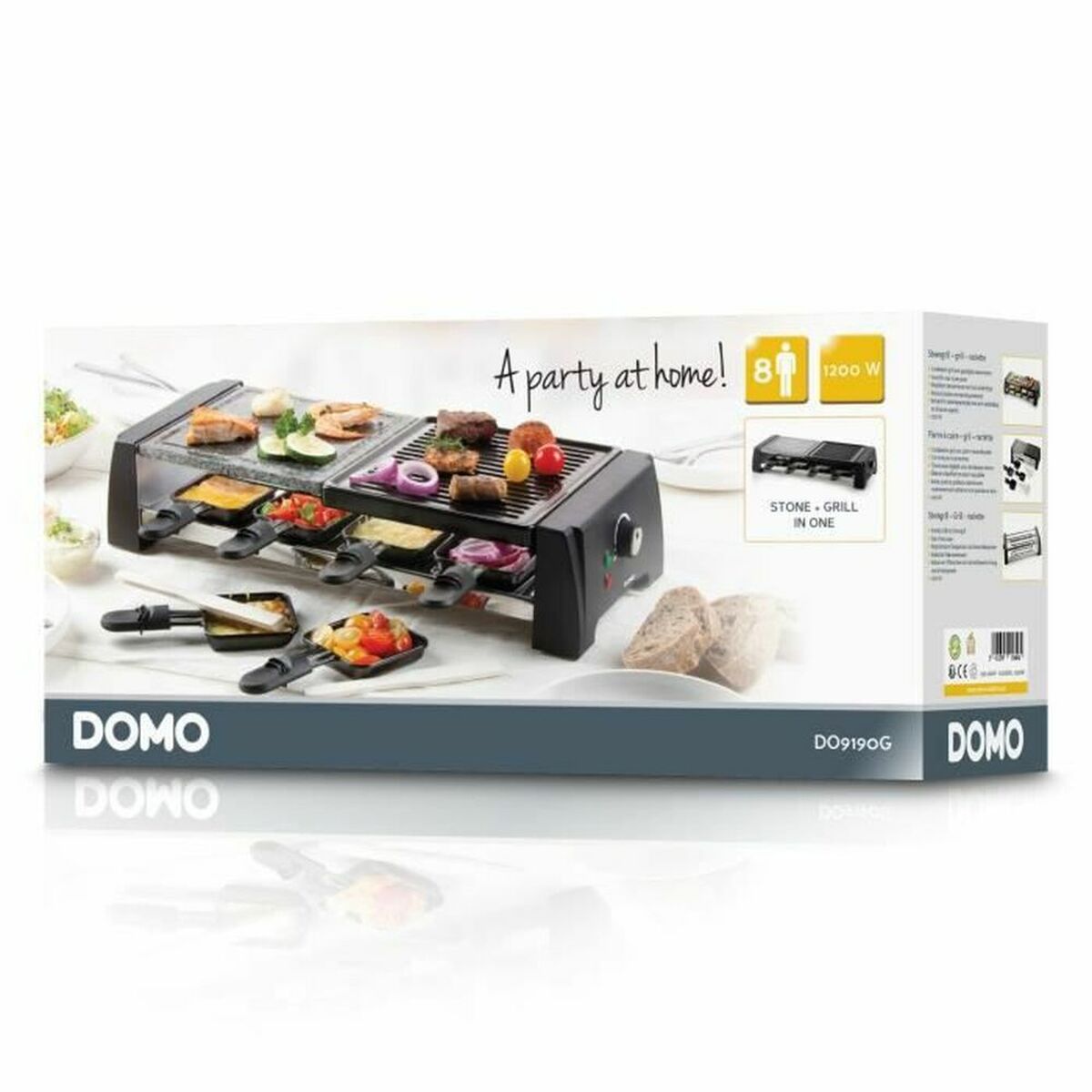 Parrilla Eléctrica DOMO DO9190G 1200W 1200 W