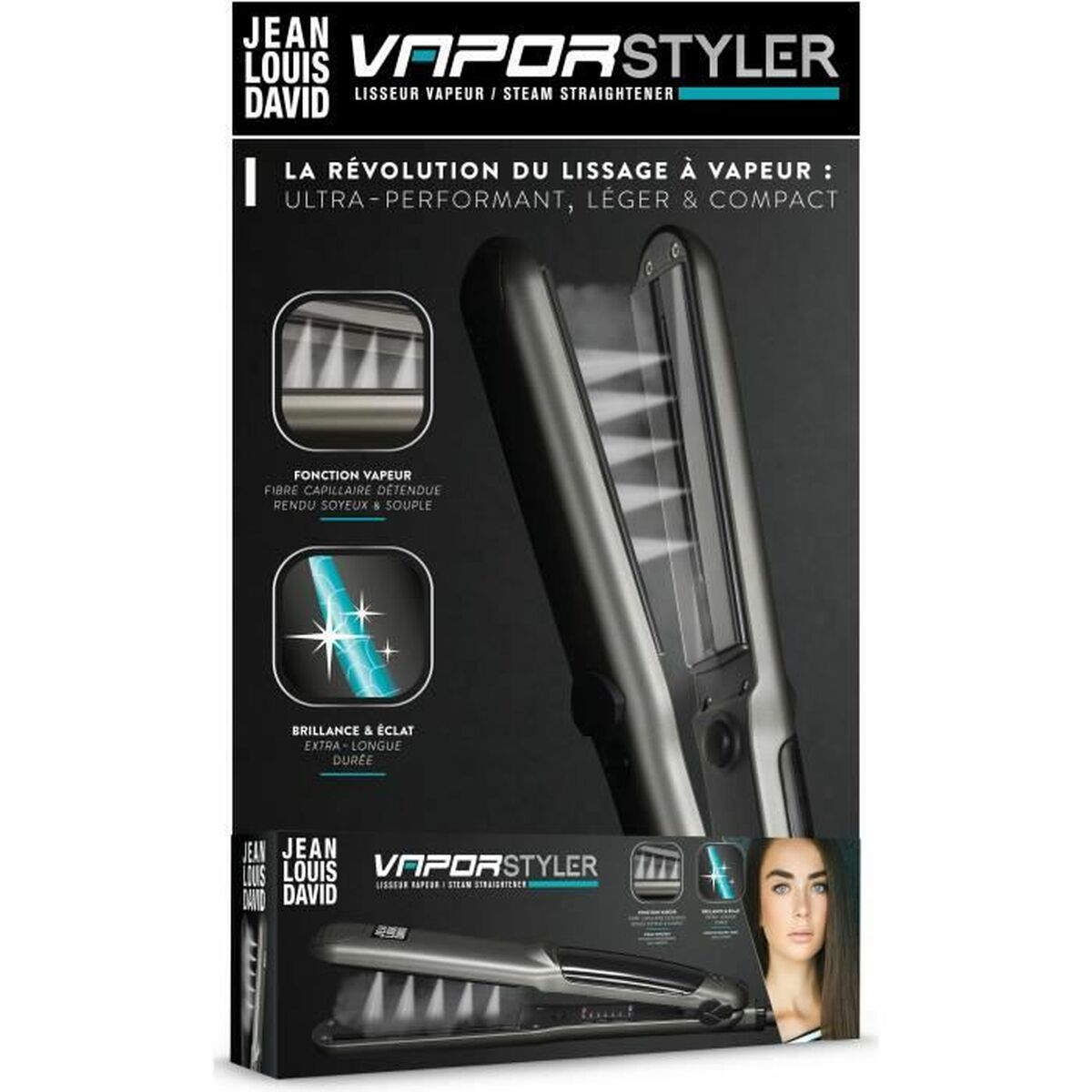 Plancha de Pelo Jean Louis David 39969 VAPOR STYLER 50 W