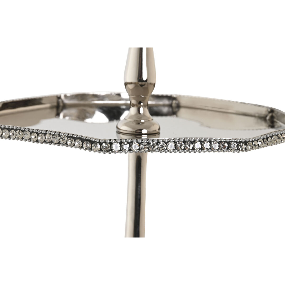 Centro de Mesa DKD Home Decor Plateado Aluminio 28 x 28 x 47 cm