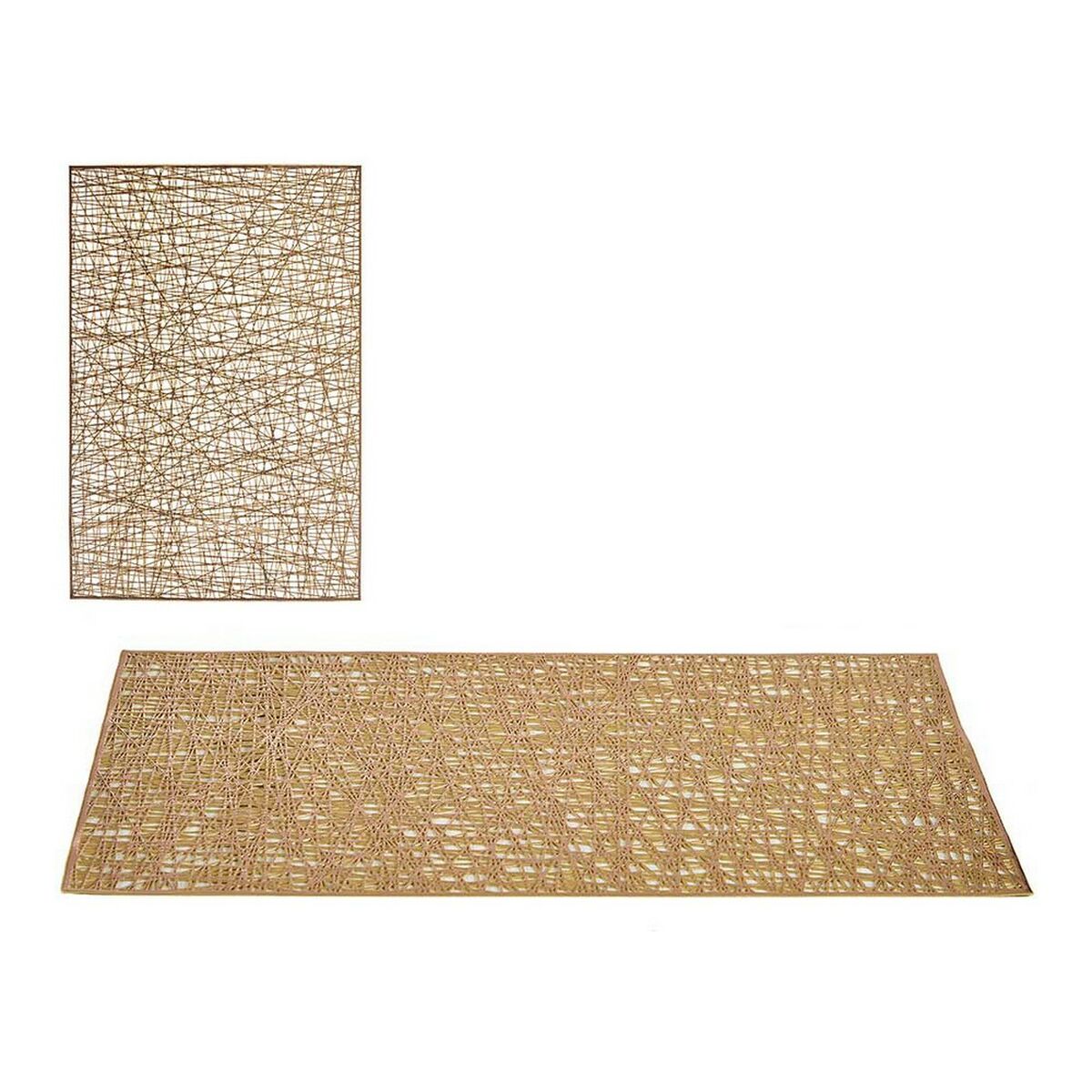 Salvamantel Kinvara Dorado Plástico 30 % Poliéster 45 x 0,01 x 30 cm (12 Unidades)