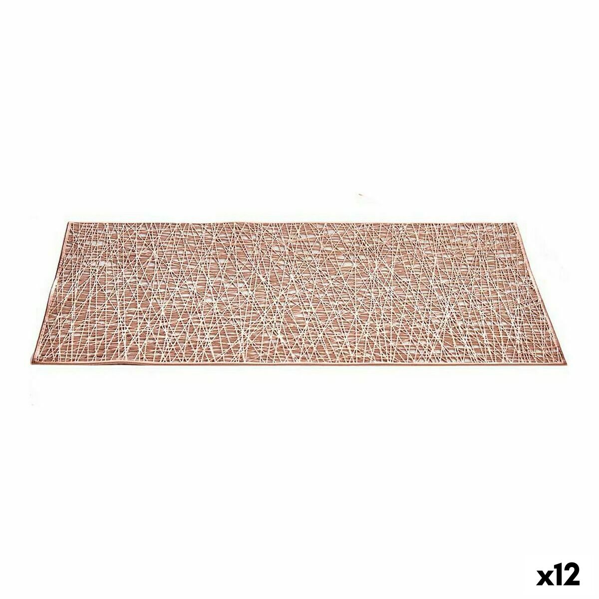 Salvamantel Kinvara Rosa Plástico 30 % Poliéster 45 x 0,01 x 30 cm 30 x 0,001 x 45 cm (12 Unidades)