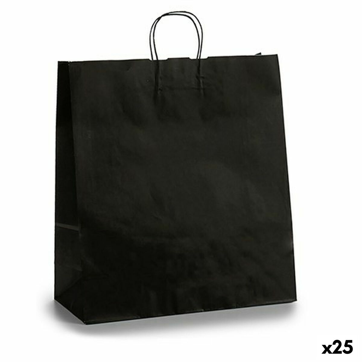 Bolsa de Papel Pincello Negro 16 x 57,5 x 46 cm 46 x 16 x 59 cm 46 x 59 x 0,2 cm (25 Unidades)