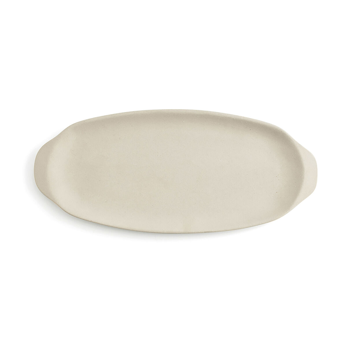 Bandeja de Aperitivos Quid Mineral Gres Beige Cerámica 13 x 30,5 cm (8 Unidades)