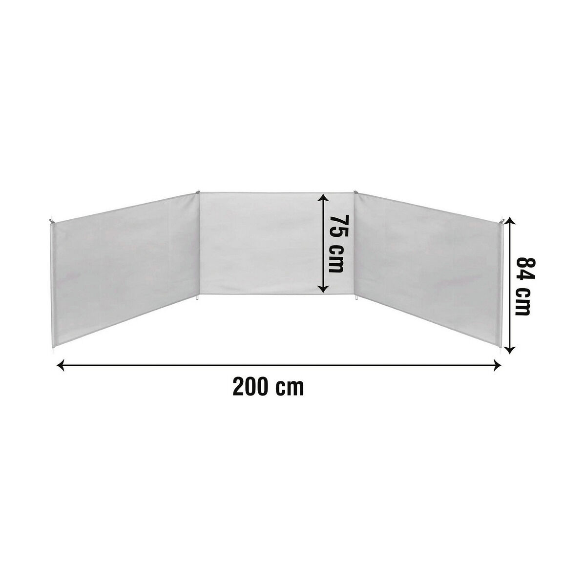 Paravientos Aktive 200 x 75 x 84 cm Azul