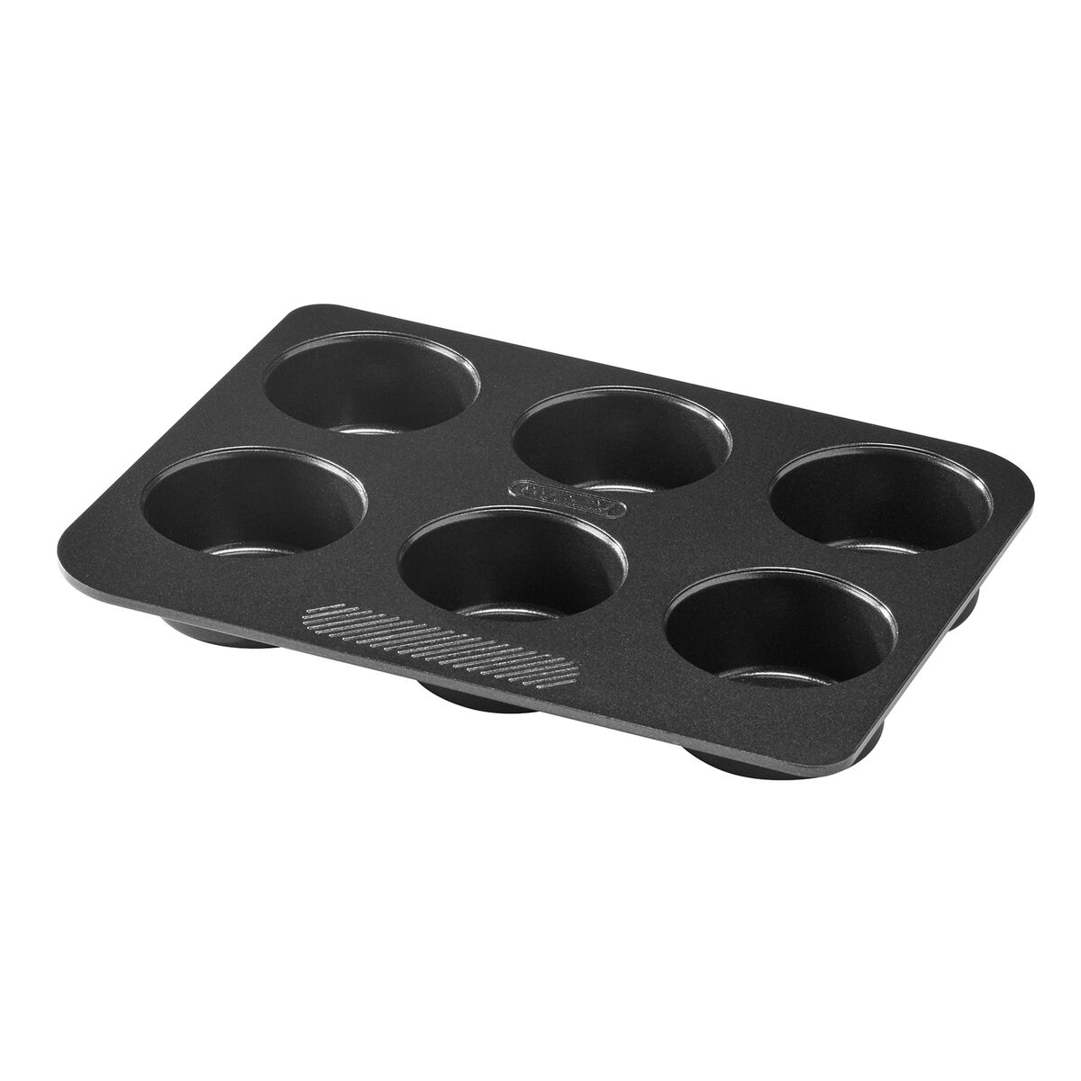 Moldes para Magdalenas Pyrex Magic Negro 24 x 18 x 3 cm (6 Unidades)