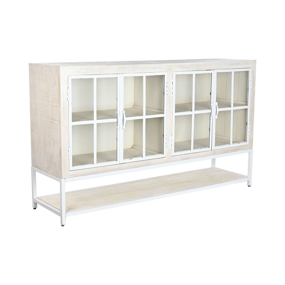 Aparador DKD Home Decor Blanco Metal Madera de mango 170 x 45 x 100 cm