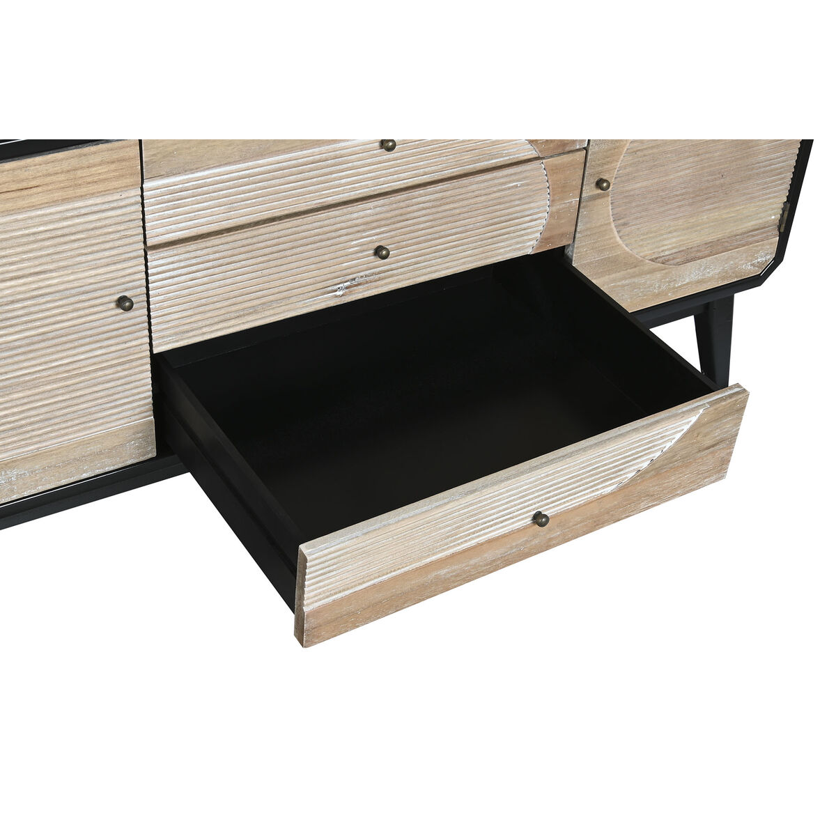Mueble de TV DKD Home Decor 120 x 50 x 58 cm Negro Madera