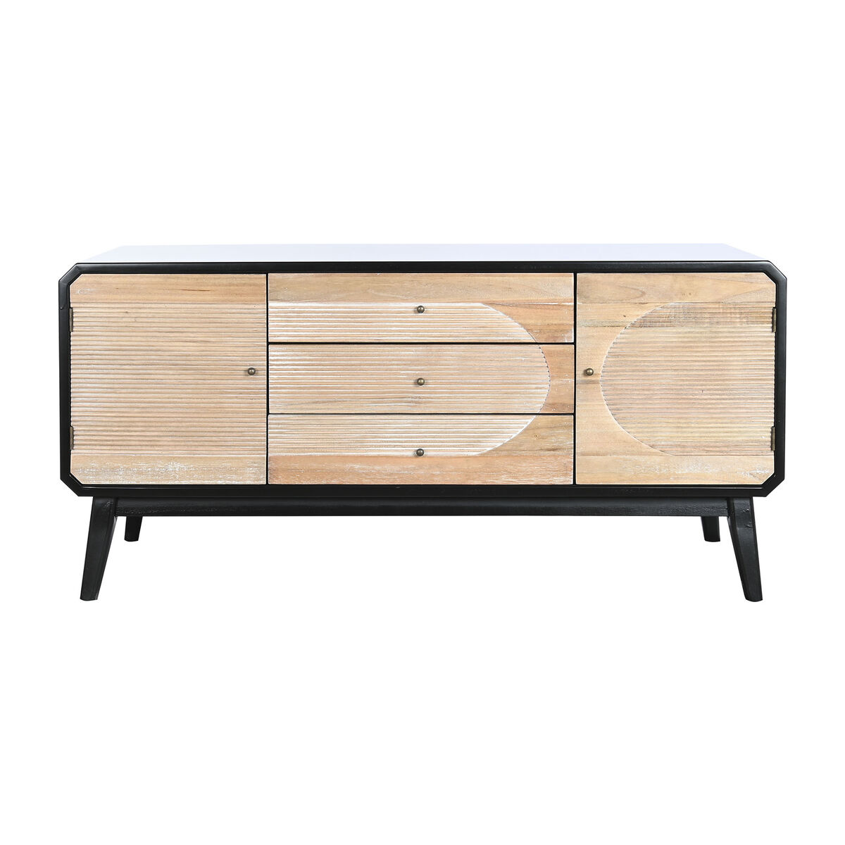 Mueble de TV DKD Home Decor 120 x 50 x 58 cm Negro Madera