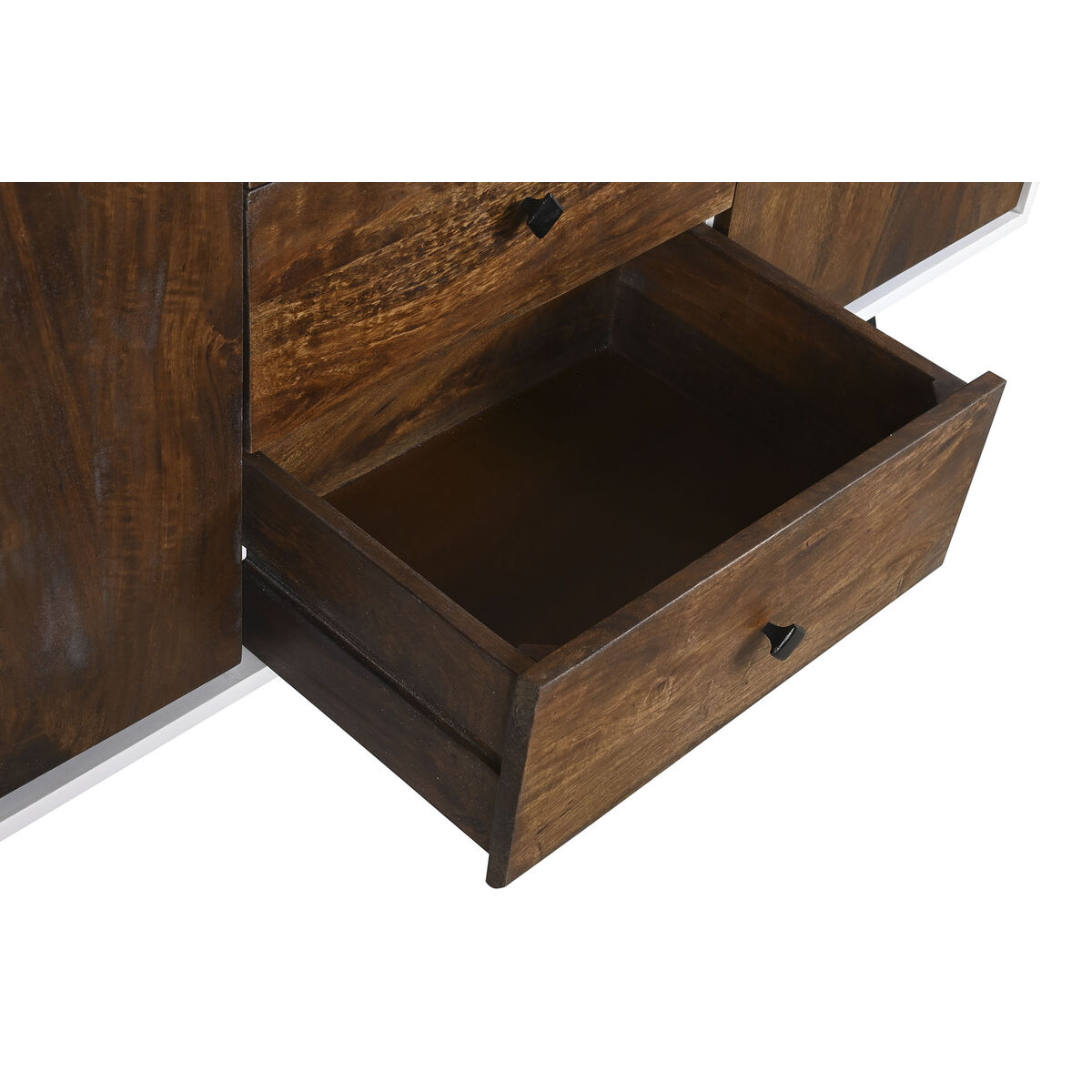 Aparador DKD Home Decor Blanco Marrón oscuro Madera de mango 150 x 40 x 80 cm