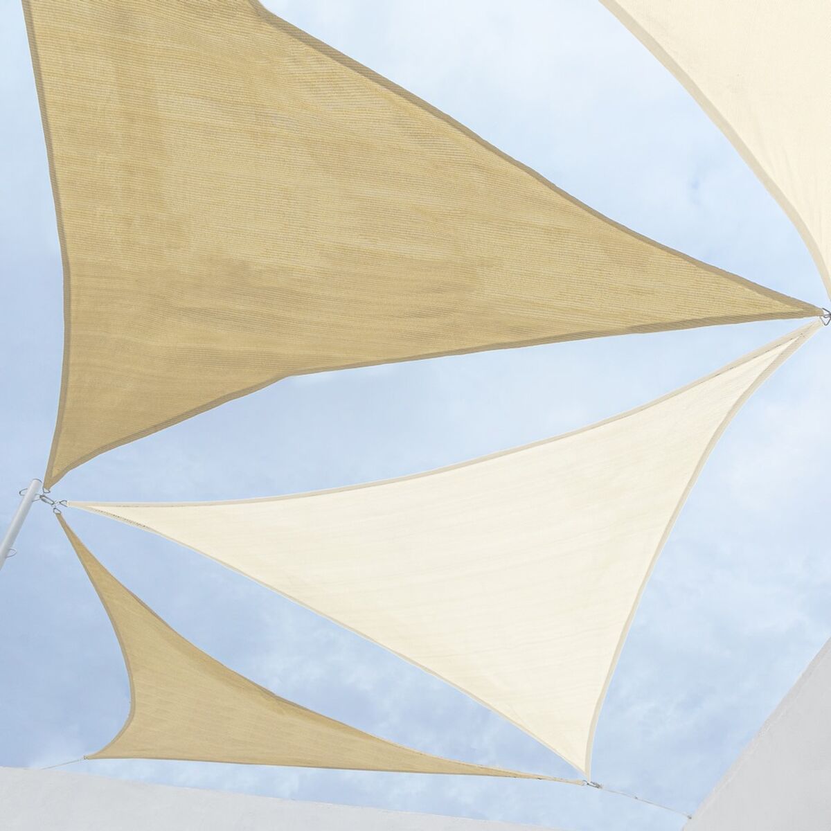 Vela de sombra Vela sombreo Beige 3,5 x 3,5 m 350 x 350 x 0,5 cm Toldo