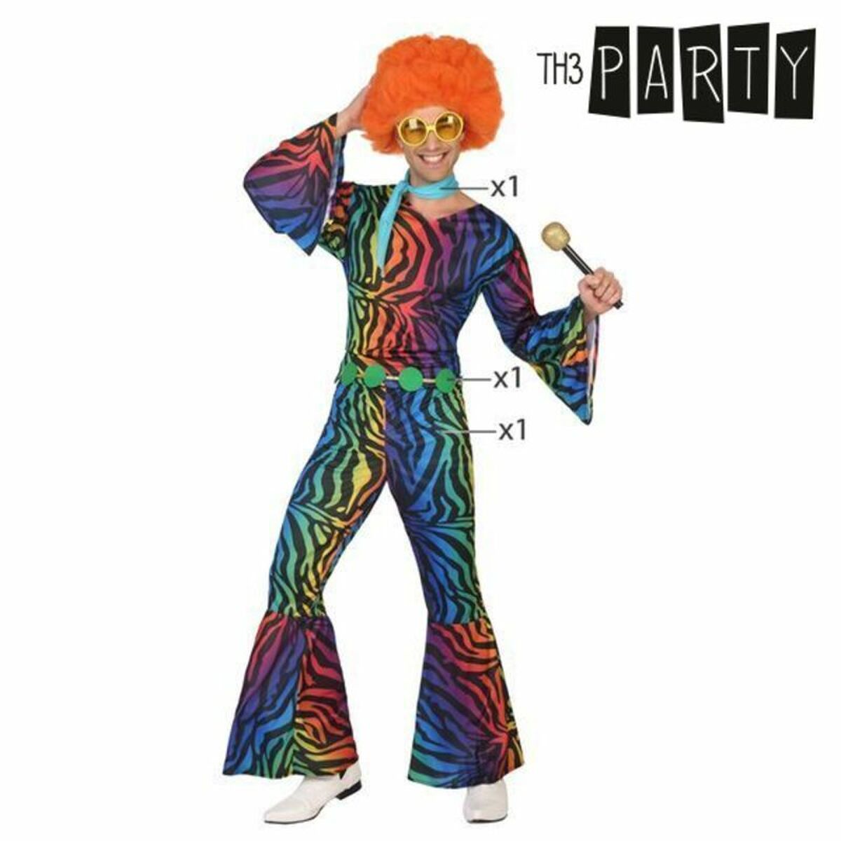 Disfraz para Adultos Th3 Party Multicolor (3 Piezas)