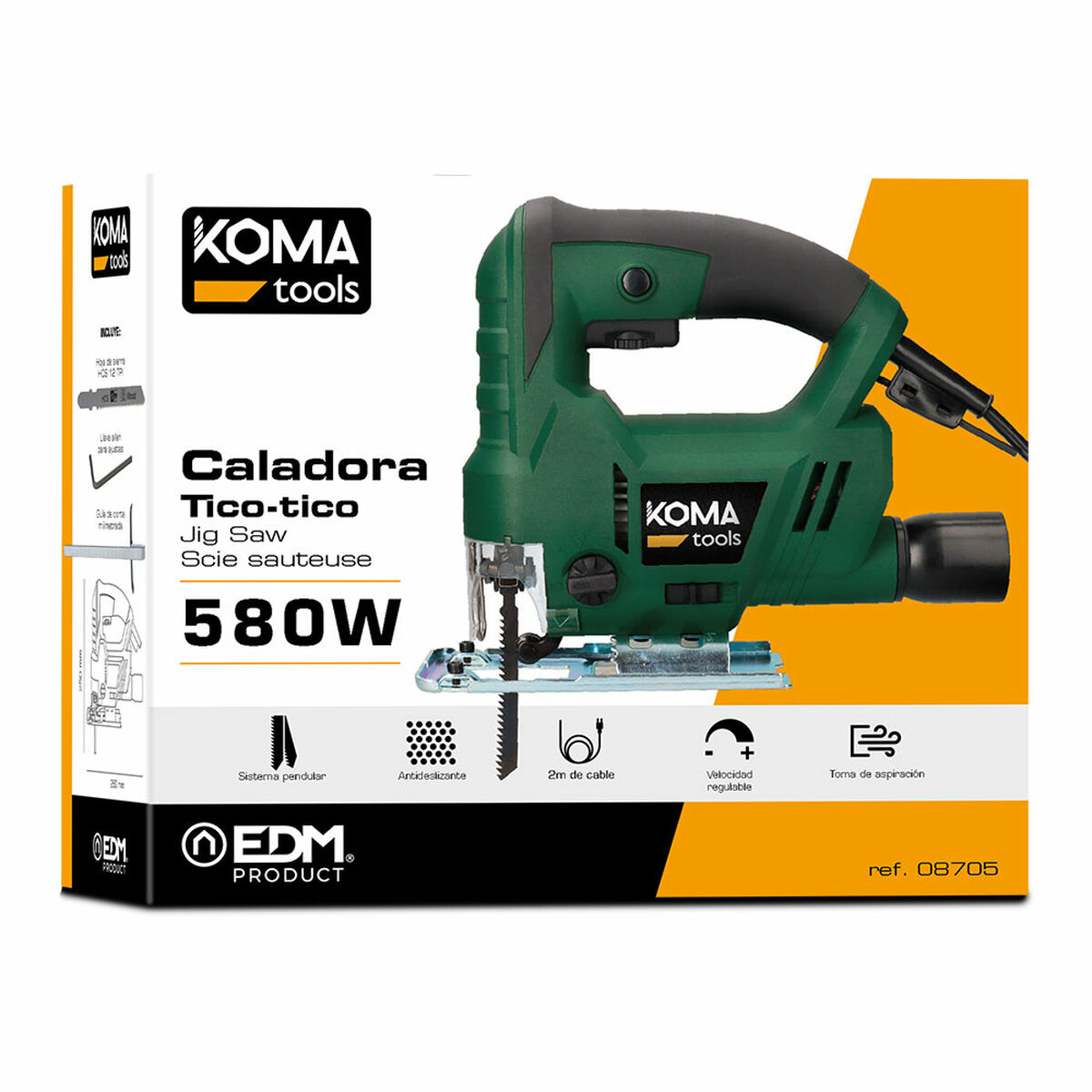 Sierra de Calar Koma Tools Eléctrica 3000 rpm 580 W